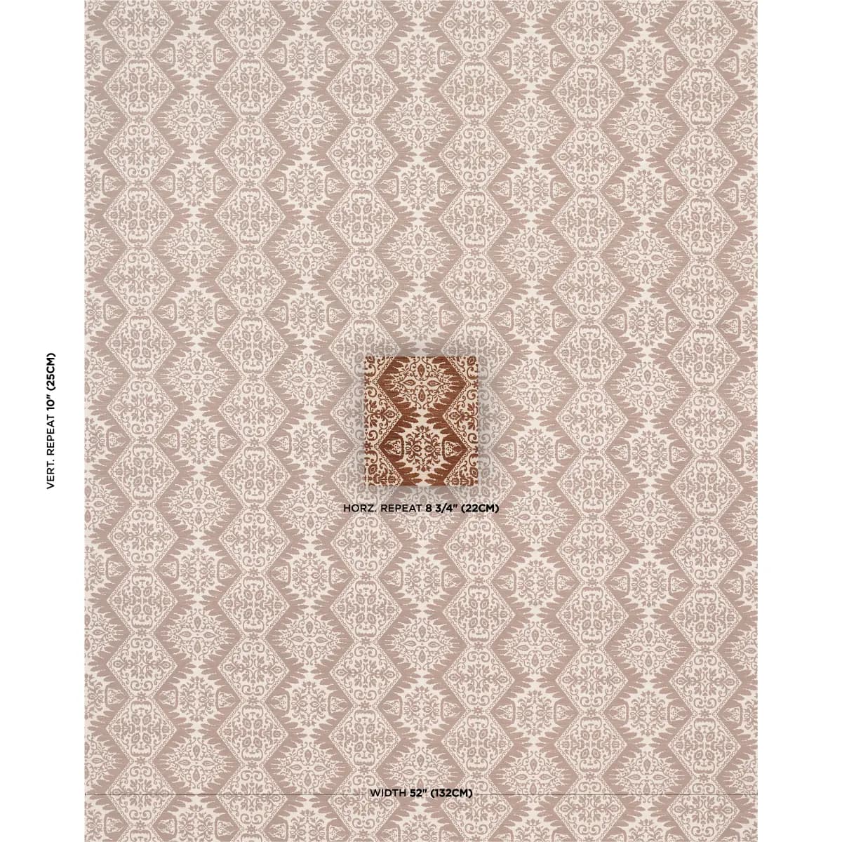BERKELEY HAND PRINTED SILK_ CHESTNUT