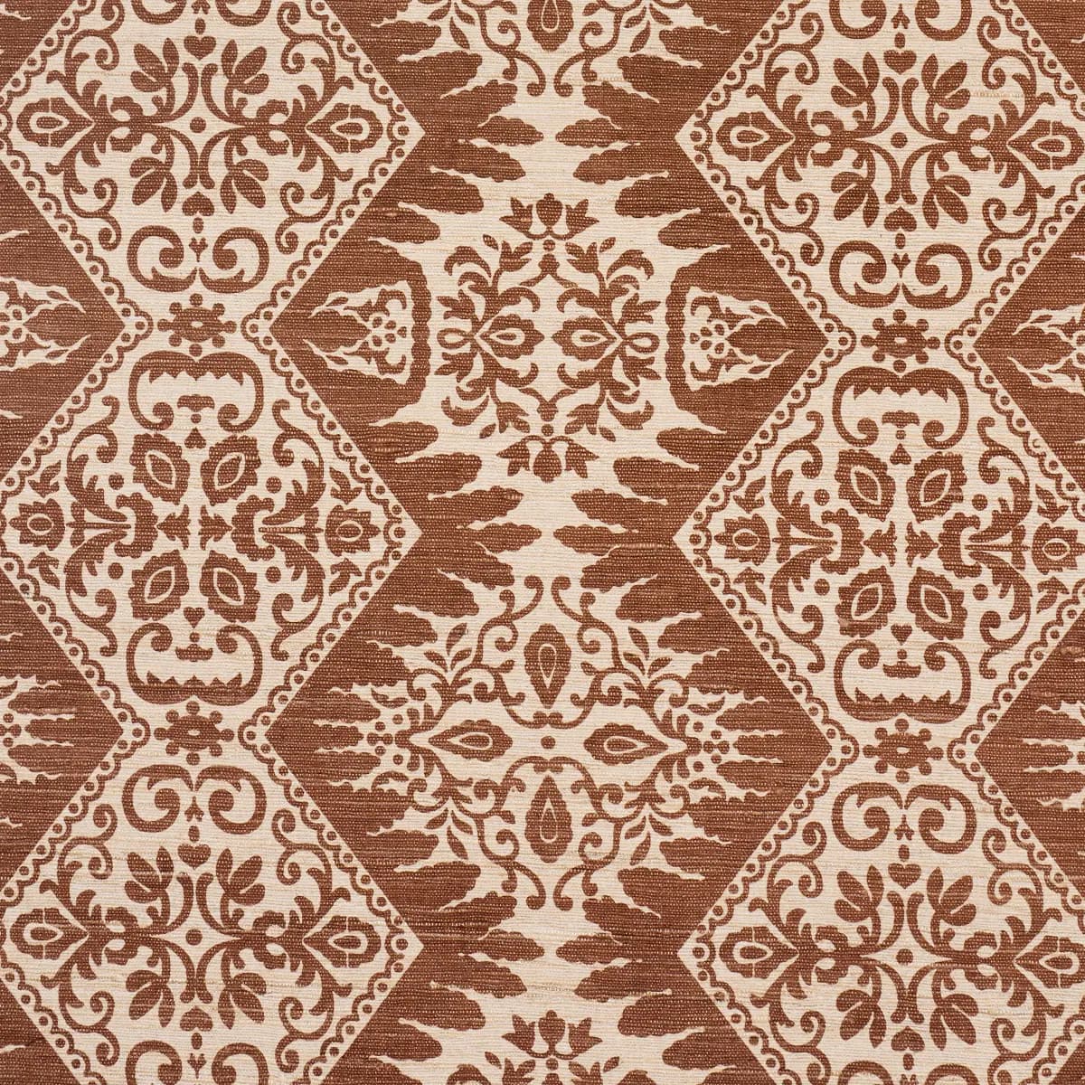 BERKELEY HAND PRINTED SILK_ CHESTNUT