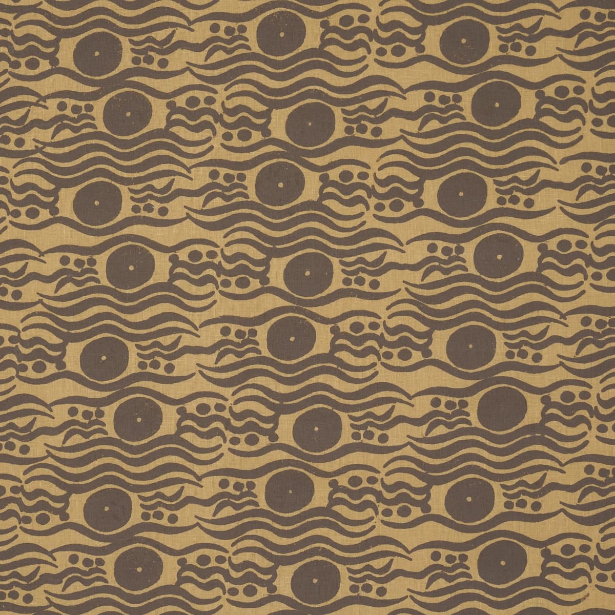 BOSPHORUS HAND BLOCK_ OCHRE & BROWN