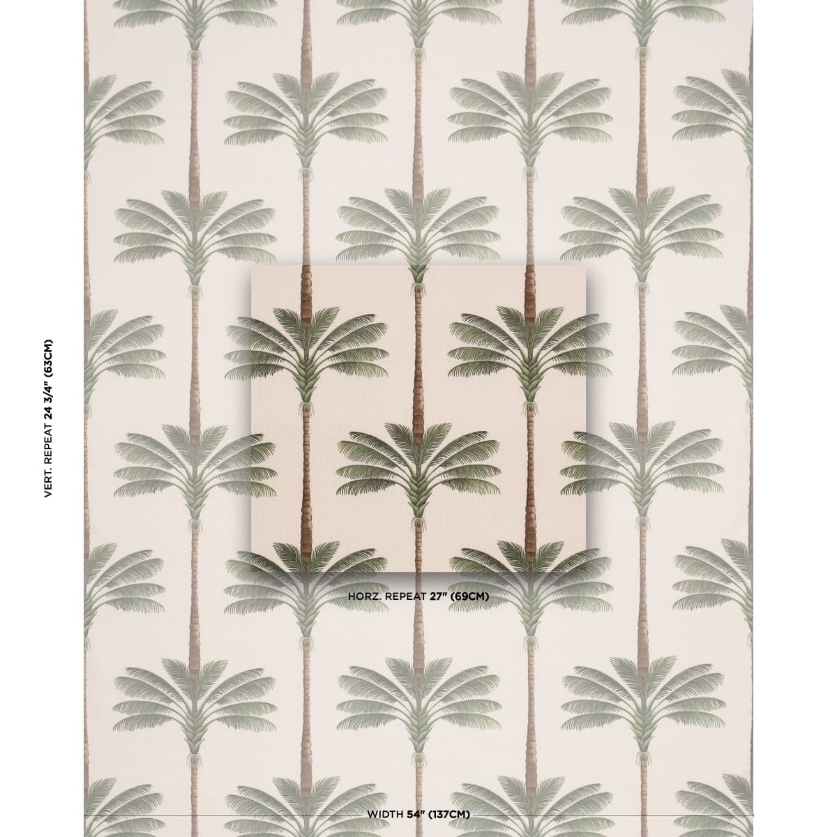 A PALM IS A PALM PRINT_ DAYLIGHT EVERGREEN