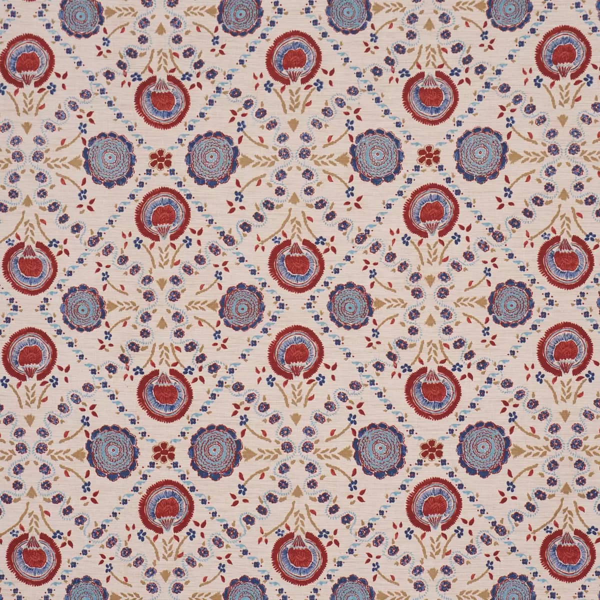 ATHENA HAND-SCREEN PRINT_ RED & BLUE