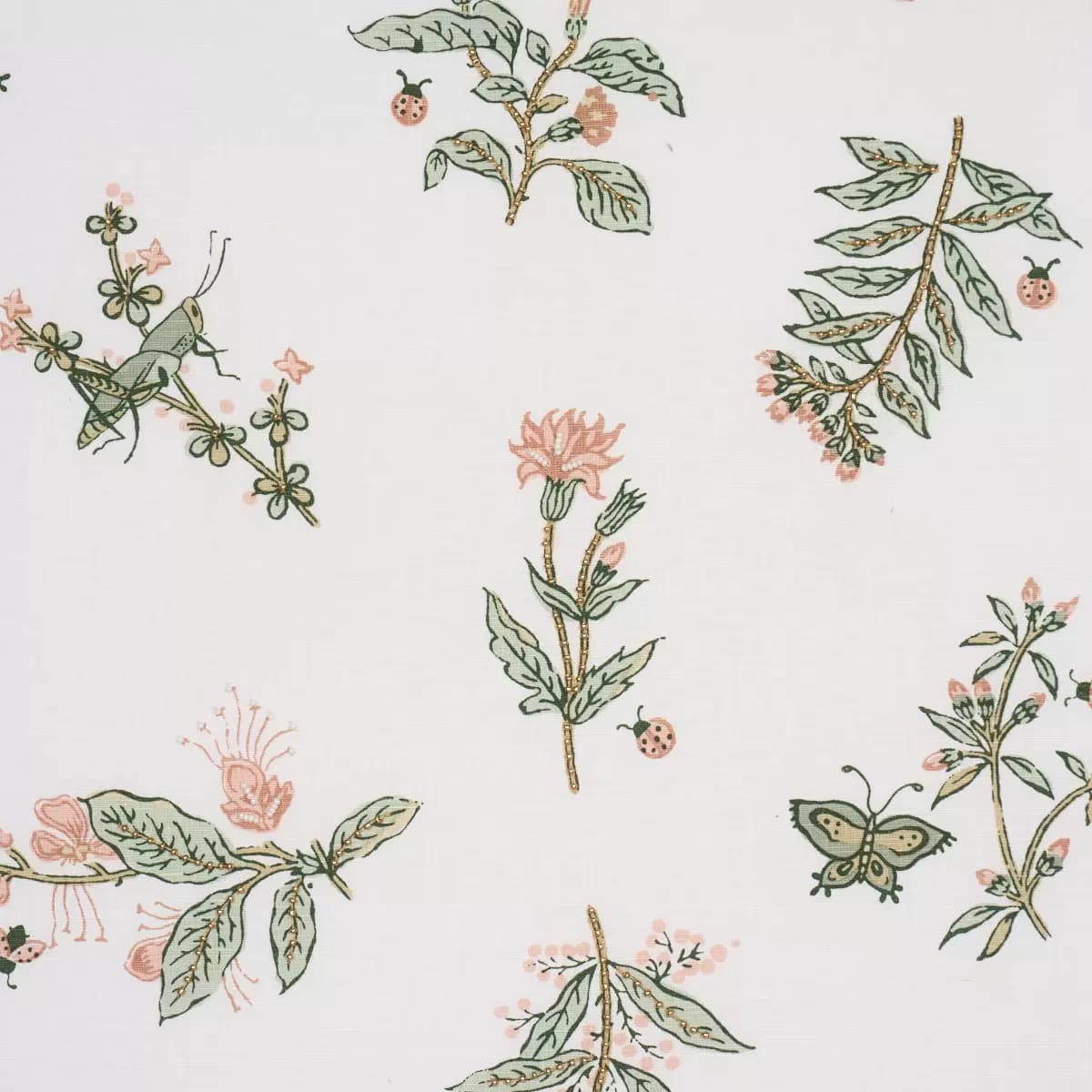 JETER DES FLEURS BEADED PRINT_ MOSS PHLOX
