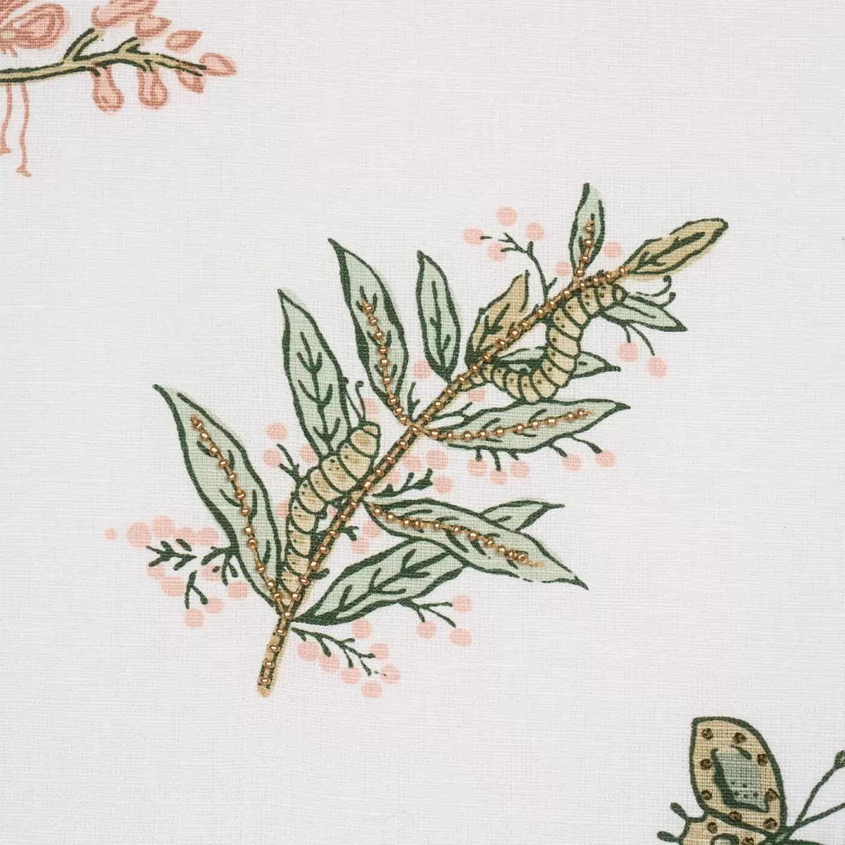 JETER DES FLEURS BEADED PRINT_ MOSS PHLOX