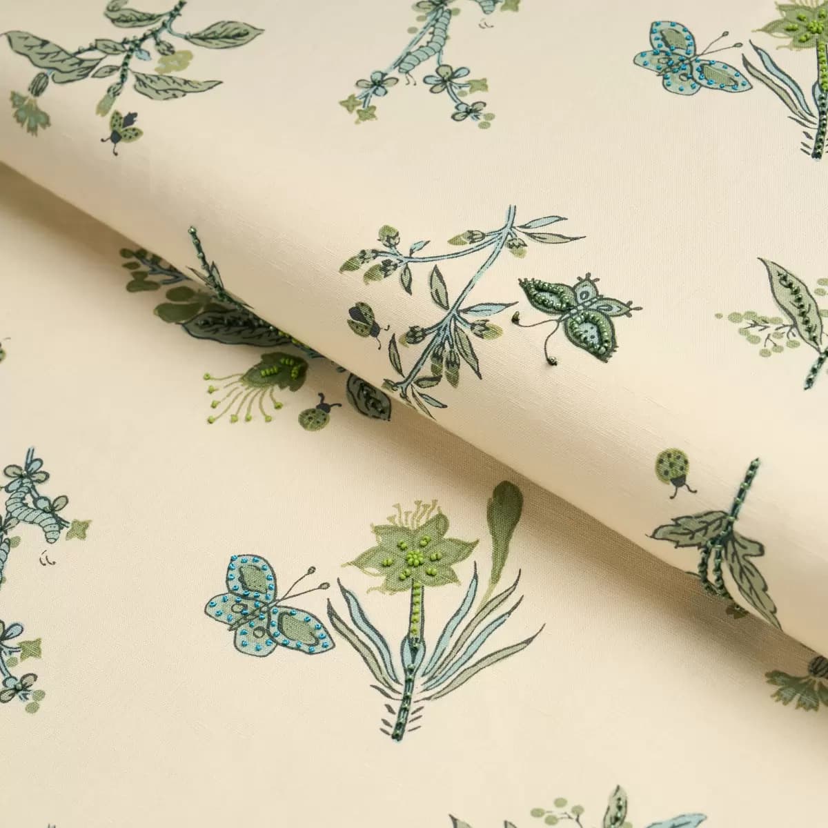 JETER DES FLEURS BEADED PRINT_ ARTICHOKE