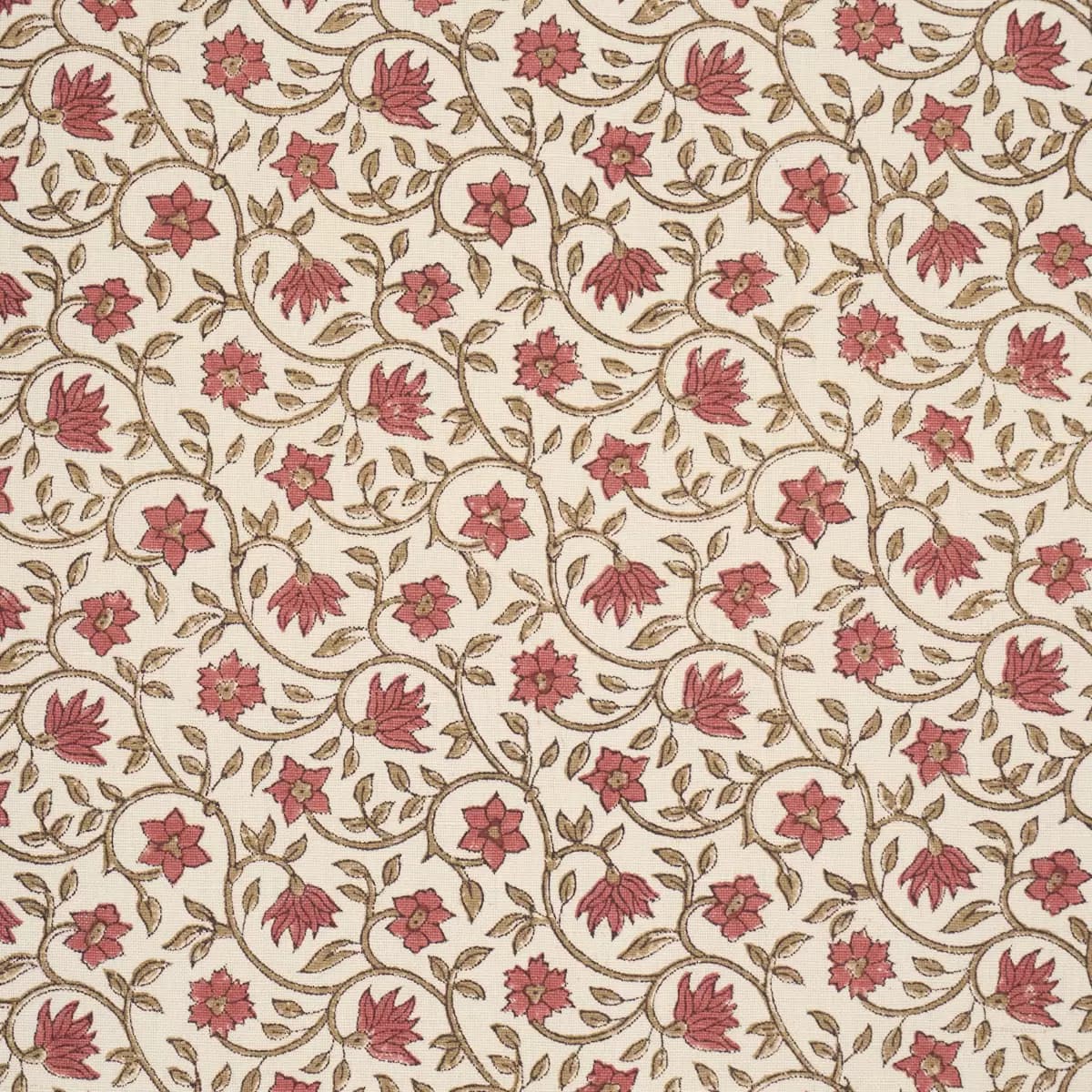 MALAYA HAND-BLOCK PRINT_ RED
