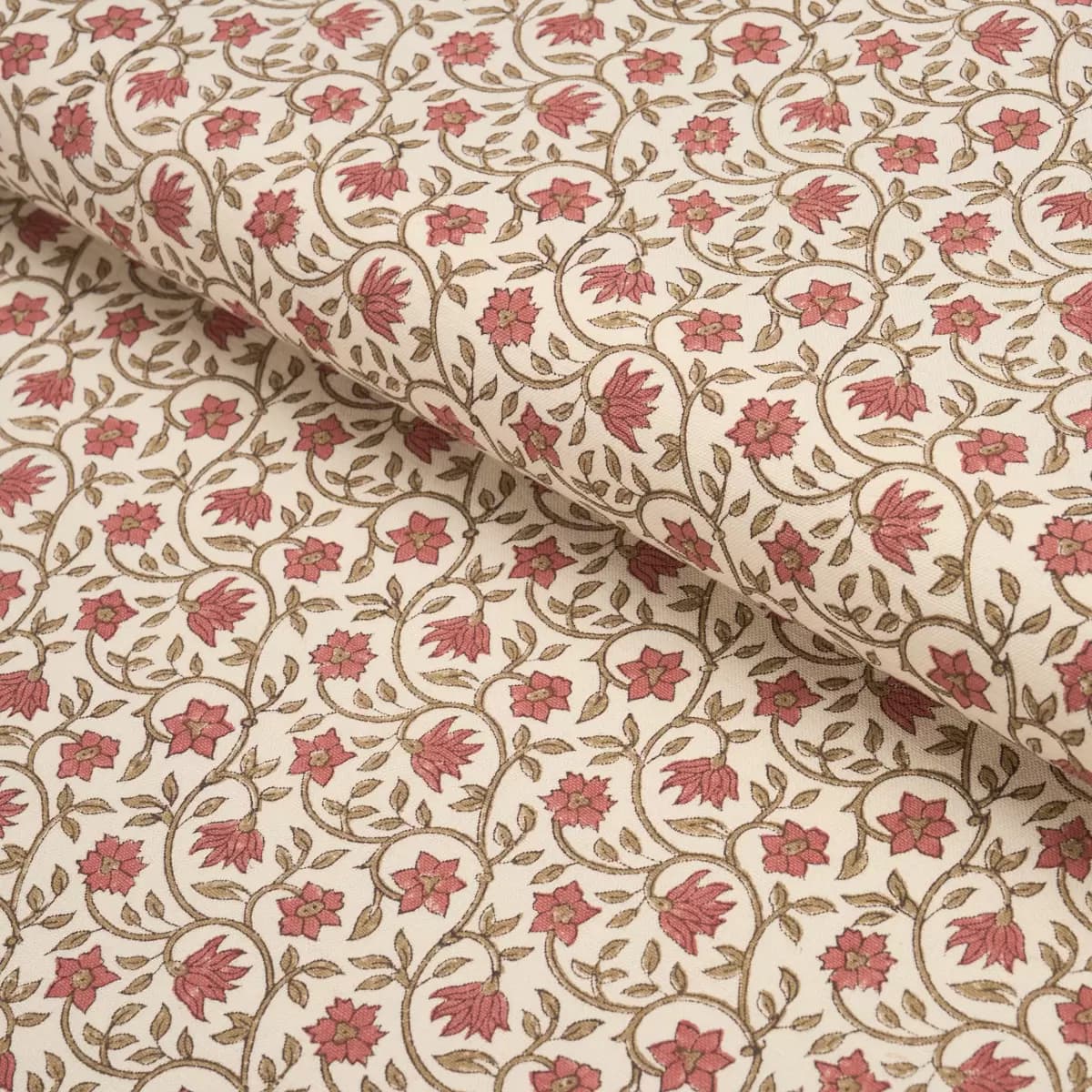 MALAYA HAND-BLOCK PRINT_ RED