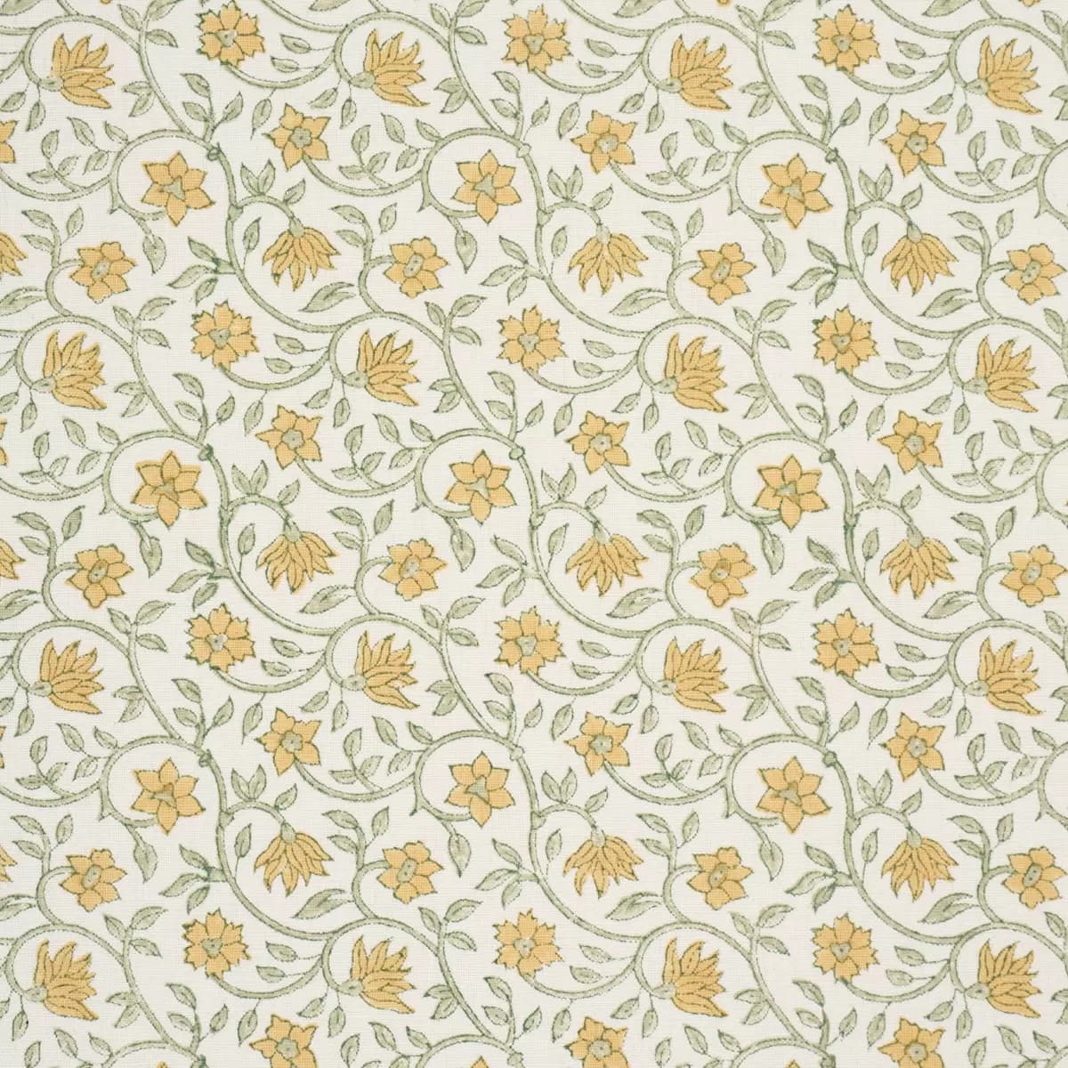 MALAYA HAND-BLOCK PRINT_ YELLOW