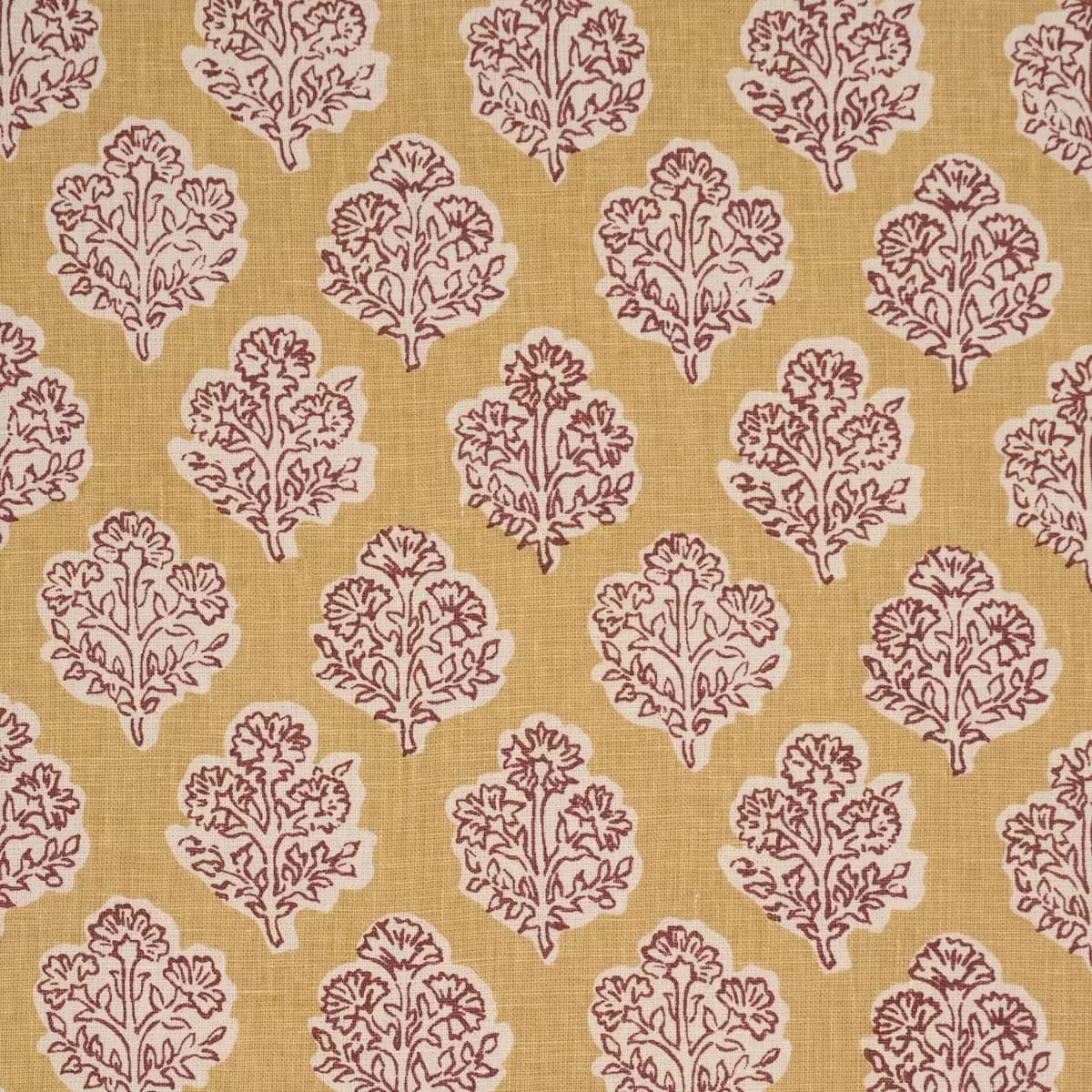 MANALI HAND-PRINT_ RED & MUSTARD