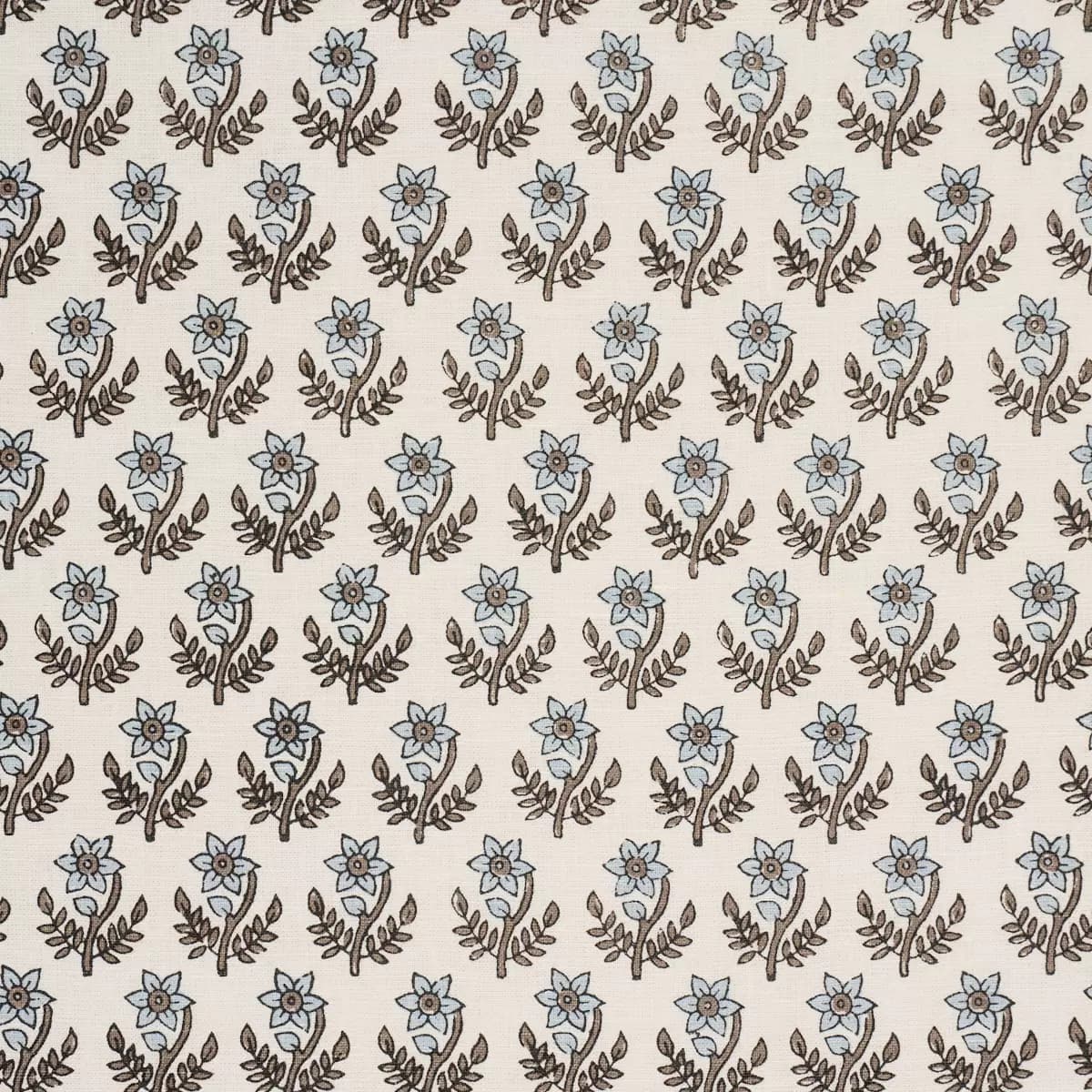 AMISHA HAND-PRINT_ BLUE & BROWN