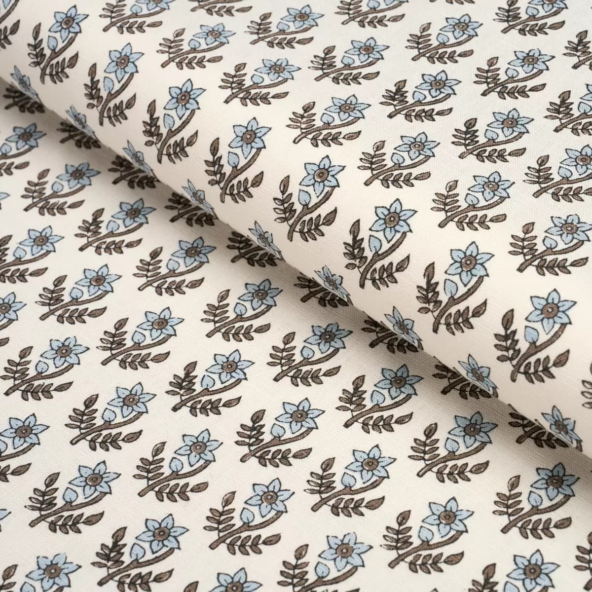 AMISHA HAND-PRINT_ BLUE & BROWN