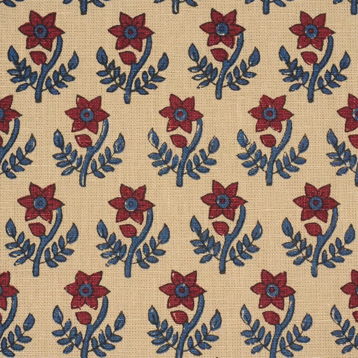 AMISHA HAND-PRINT_ RED & INDIGO