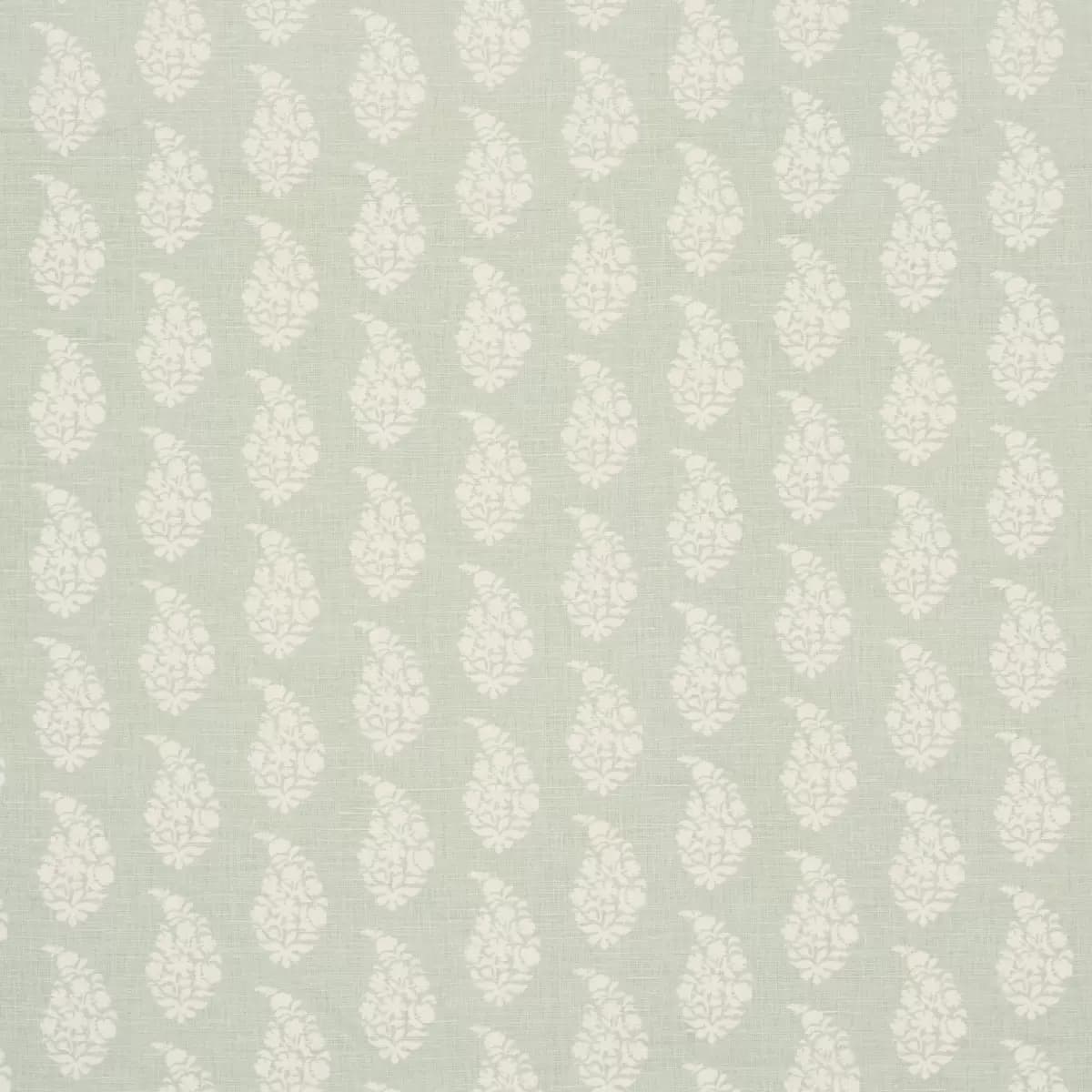 KAIA PAISLEY HAND-PRINT_ CELADON