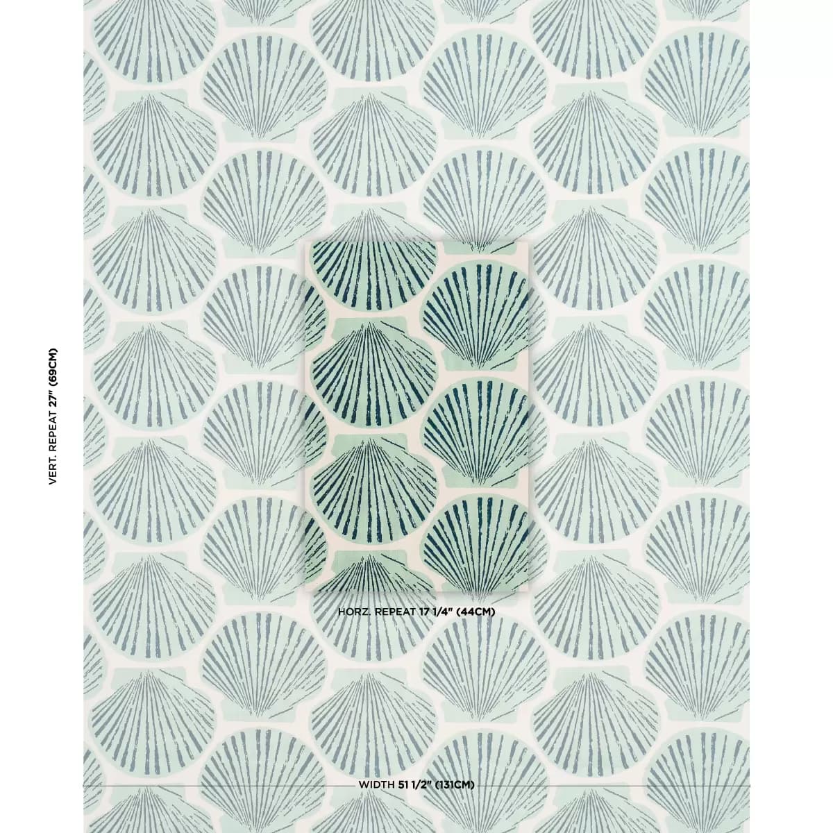 SCALLOP SHELL_ AQUA
