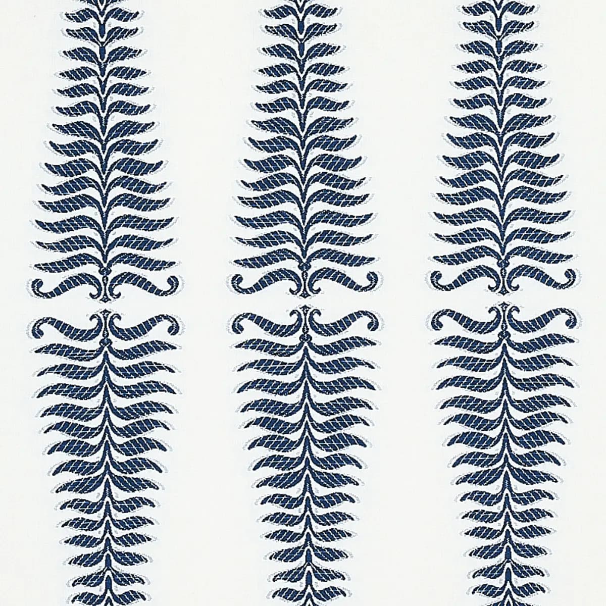 FERN TREE_ NAVY & WHITE