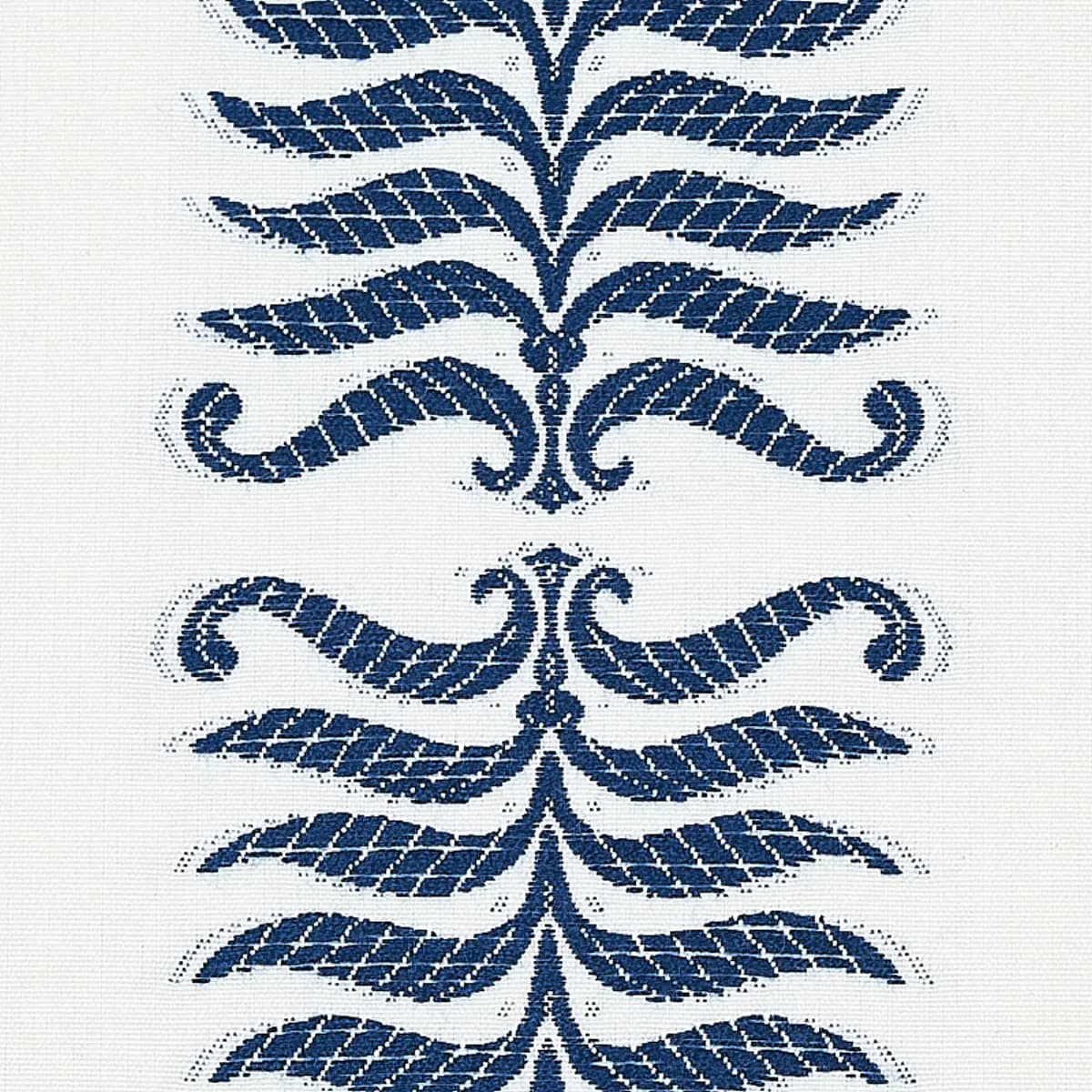 FERN TREE_ NAVY & WHITE