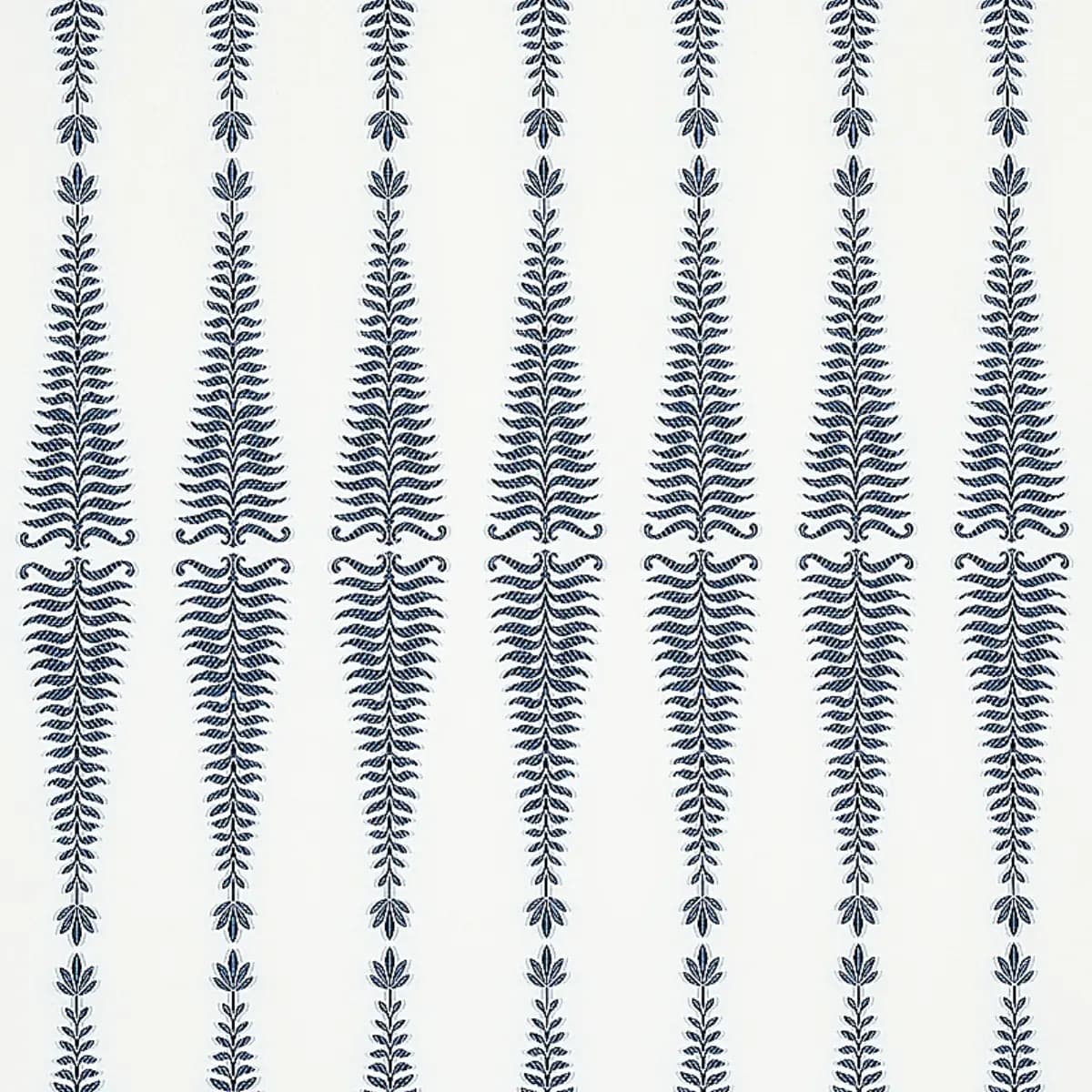 FERN TREE_ NAVY & WHITE