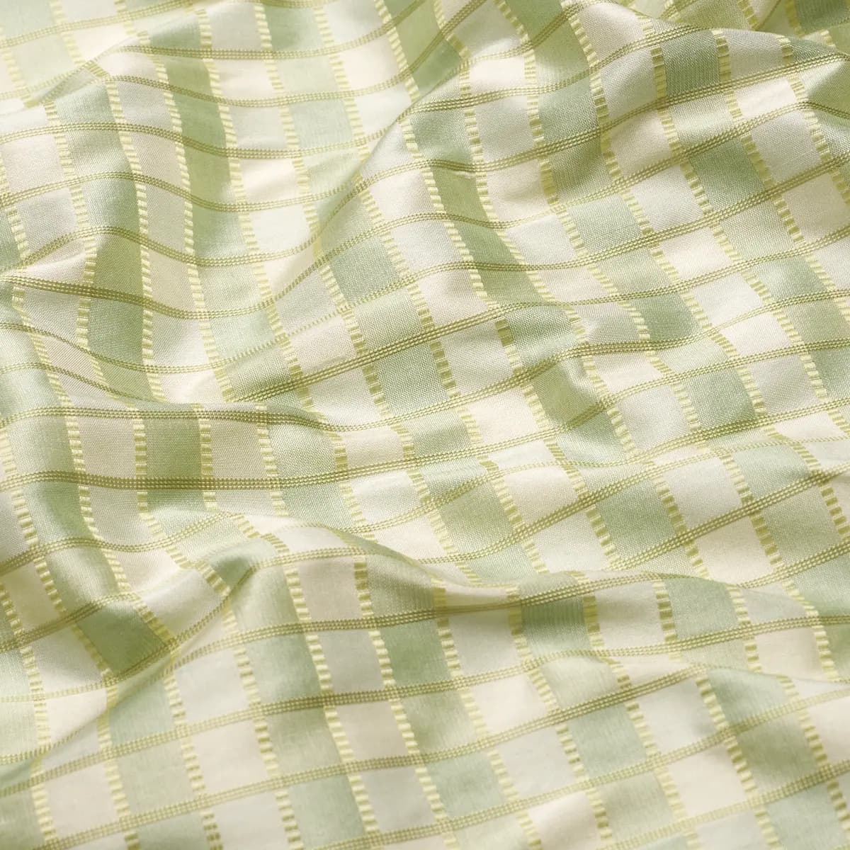 INGRID SILK CHECK_ SEASPRAY