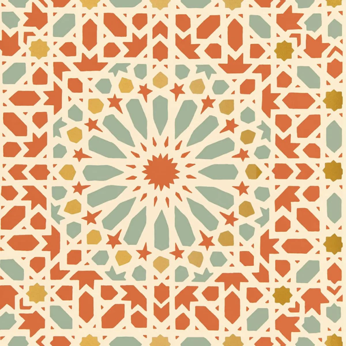Nasrid Palace Mosaic_ PERSIMMON