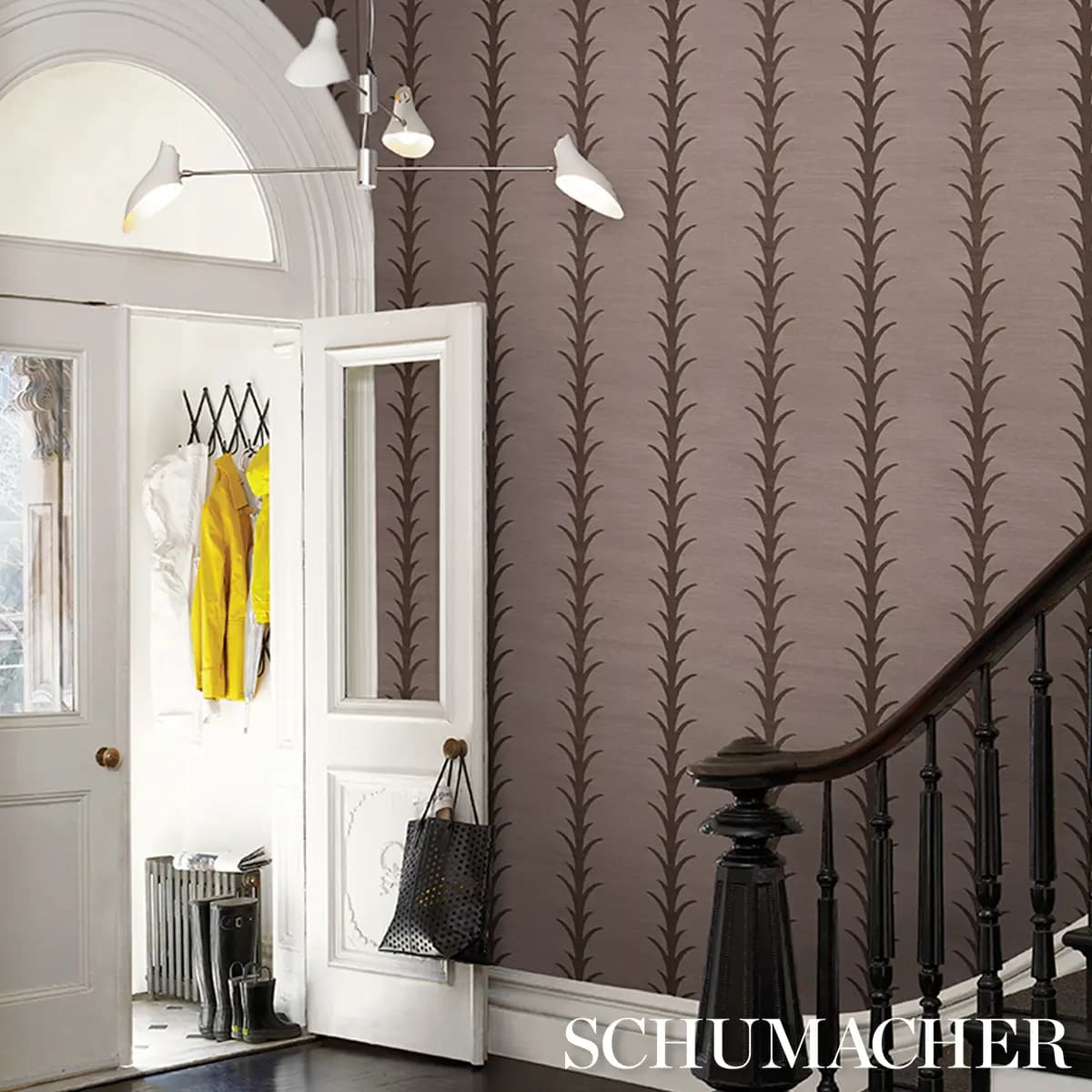 ACANTHUS STRIPE SISAL_ ROSE ANTIQUE