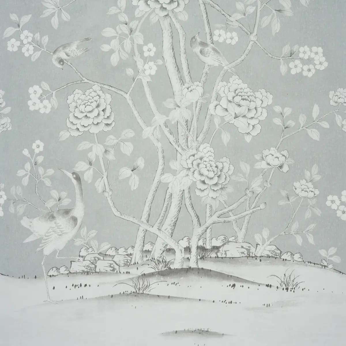Chinois Palais Panel_ GRISAILLE