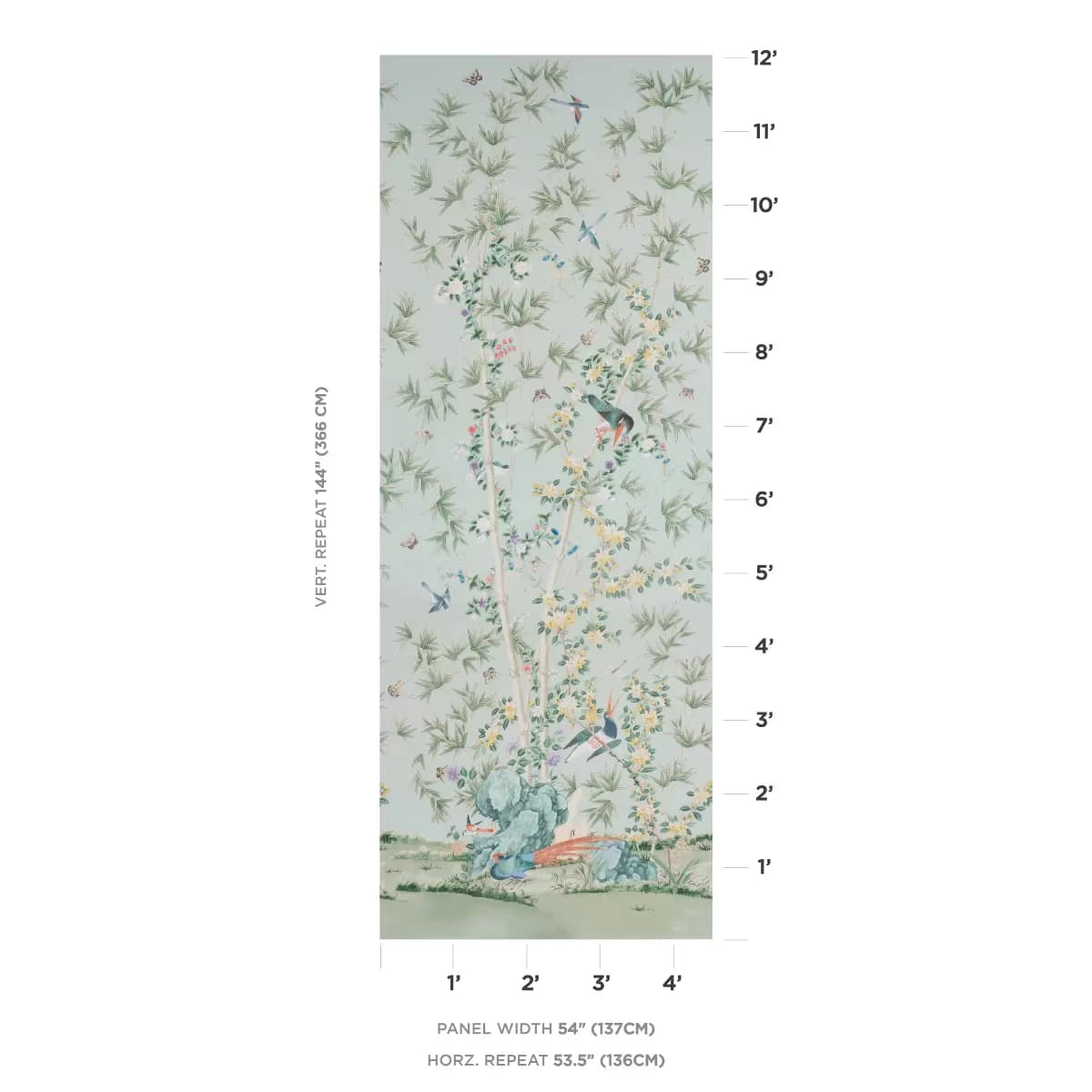 BRIGHTON PAVILION PANEL_ CELADON