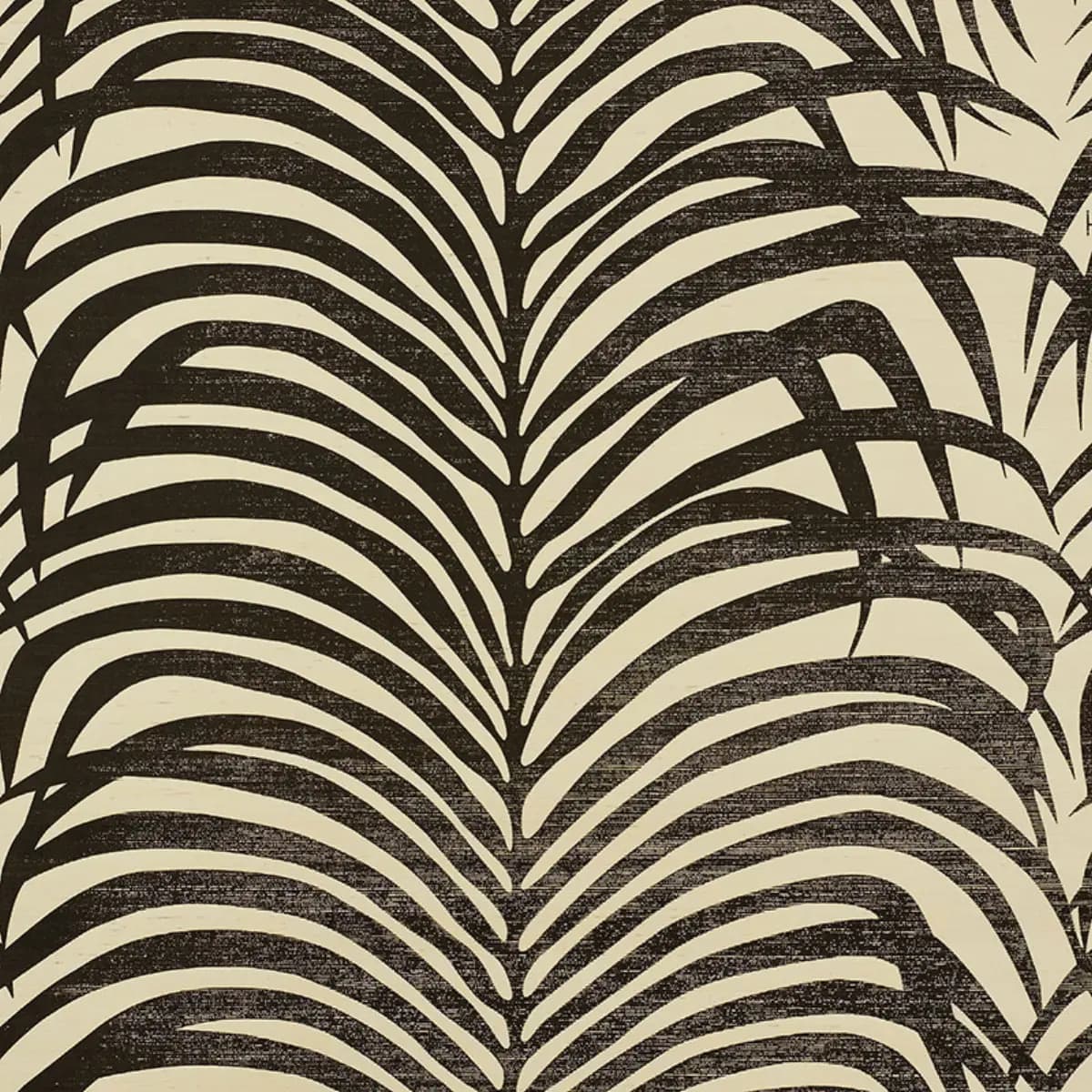ZEBRA PALM SISAL_ BLACK ON IVORY
