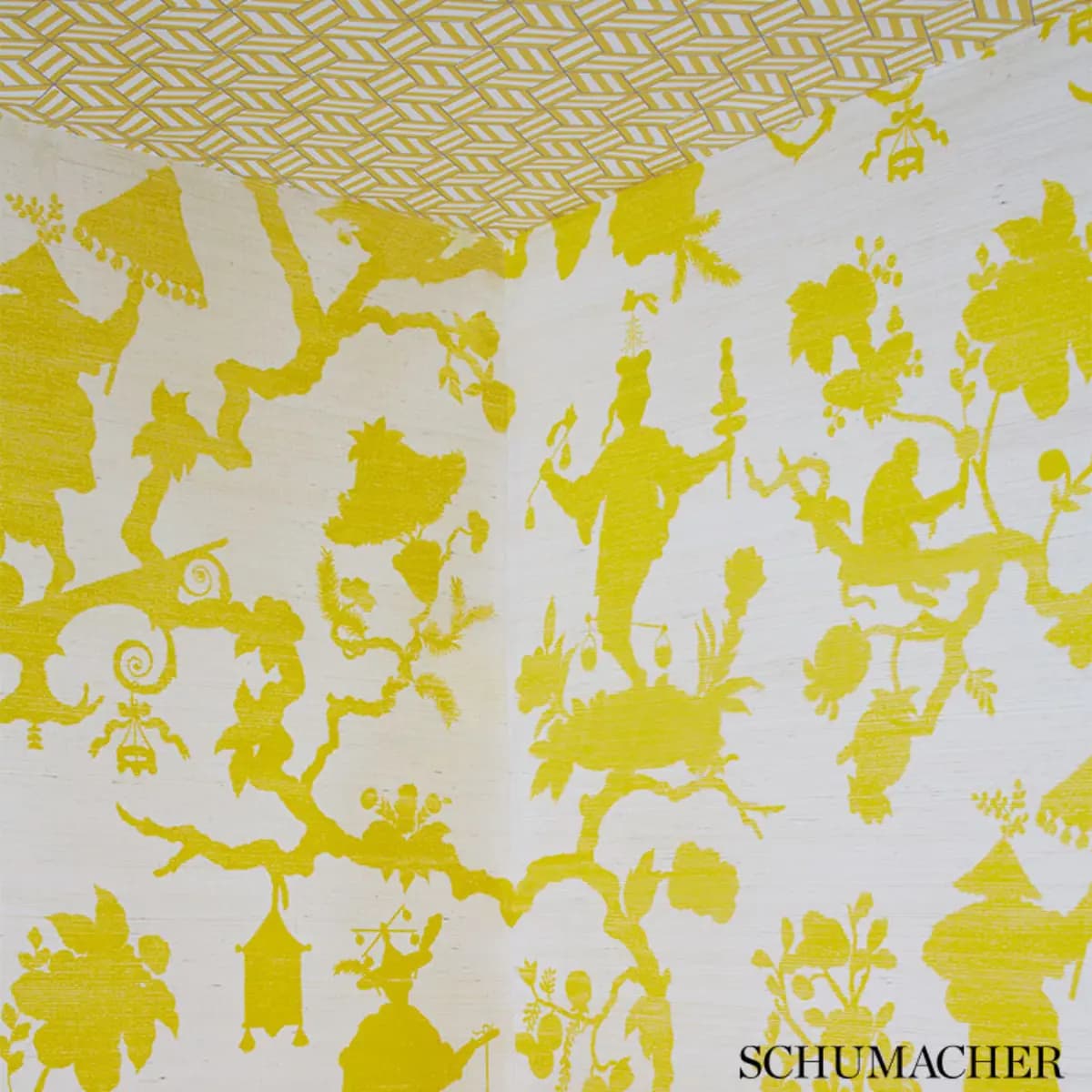 SHANTUNG SILHOUETTE SISAL_ YELLOW