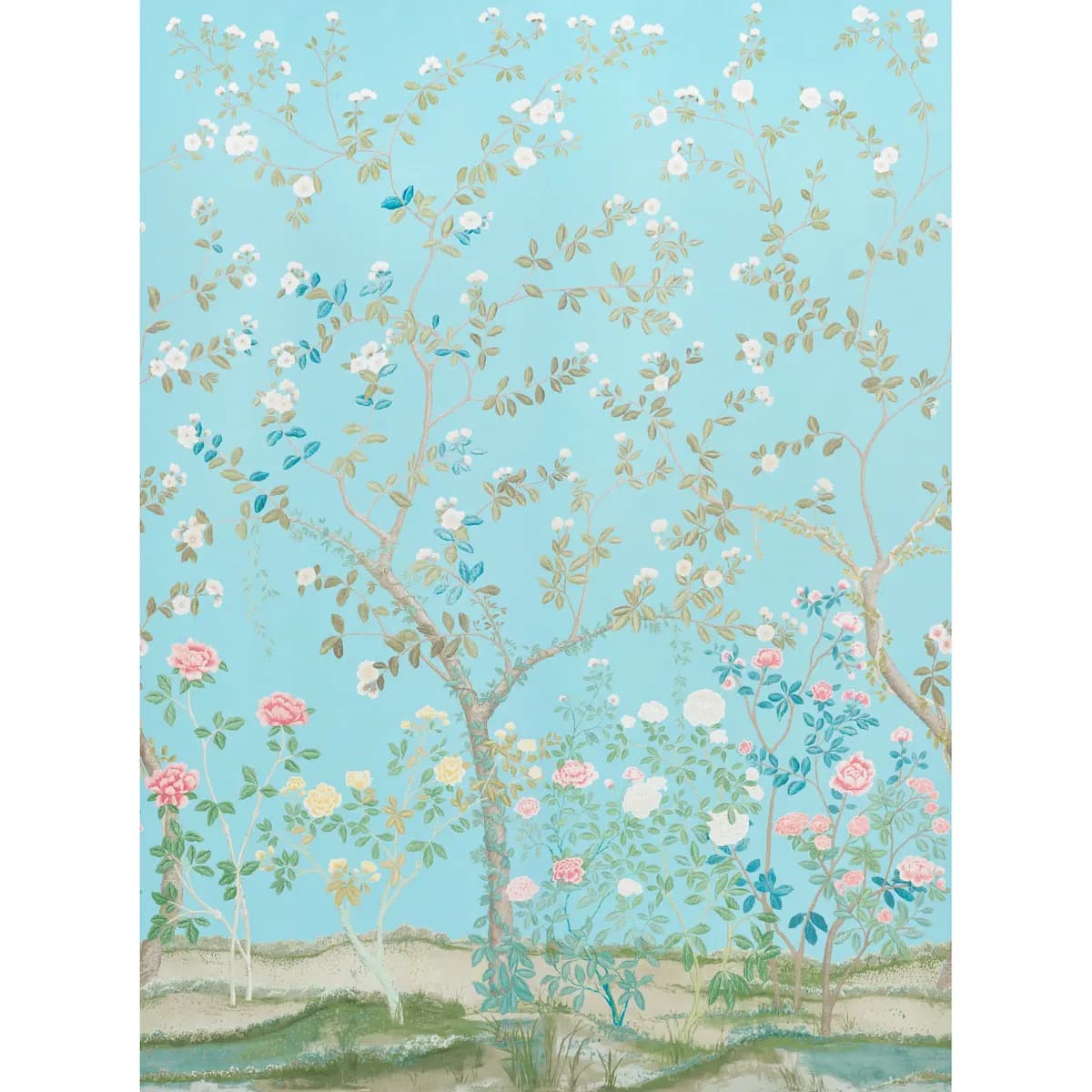 MADAME DE POMPADOUR PANEL SET_ AQUA