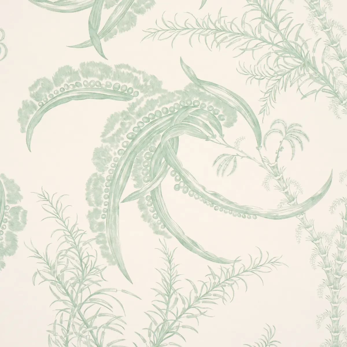 Ocean Toile_ EUCALYPTUS ON LINEN