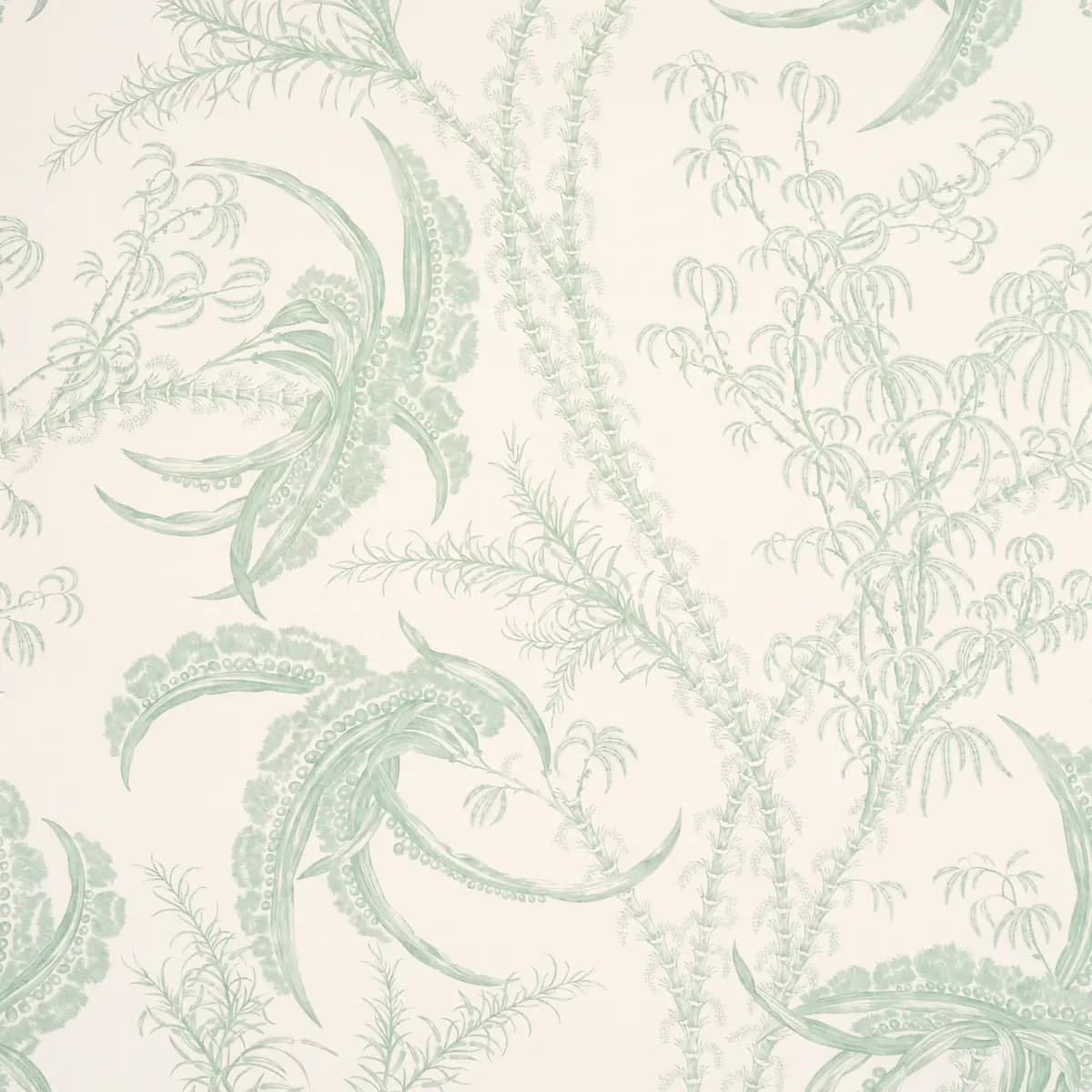 Ocean Toile_ EUCALYPTUS ON LINEN