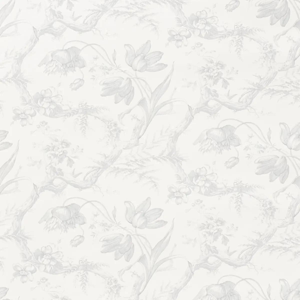 Toile De Fleurs_ GRISAILLE
