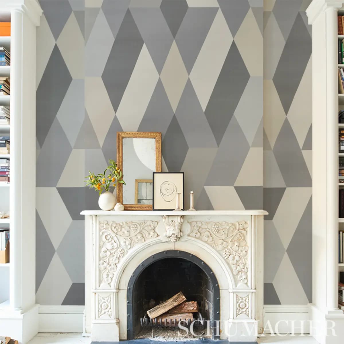 DECO DIAMONDS PANEL_ DOVE