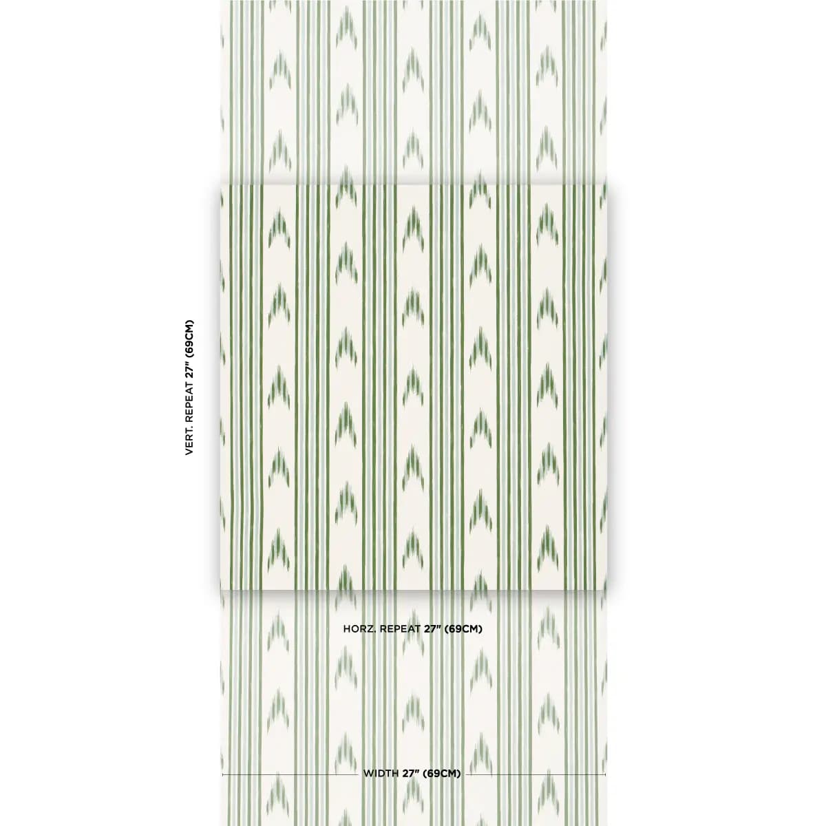 SANTA BARBARA IKAT_ LEAF GREEN