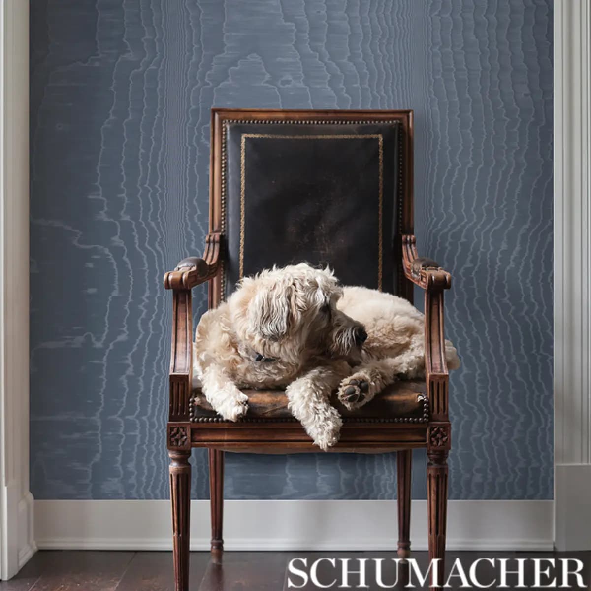 MOIRÉ WALLCOVERING_ PARCHMENT