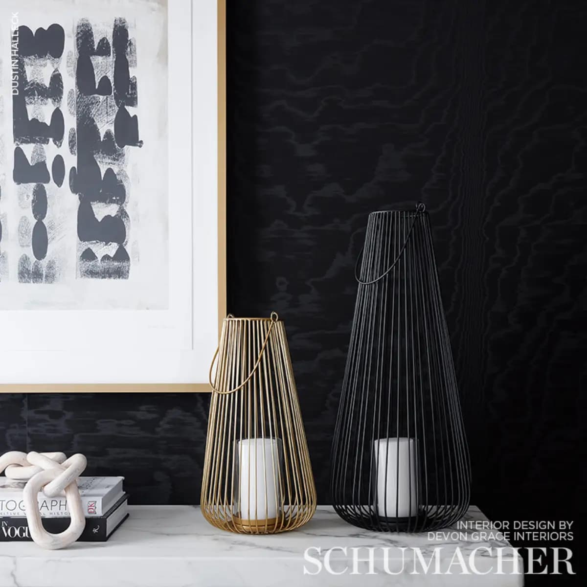 MOIRÉ WALLCOVERING_ NOIR