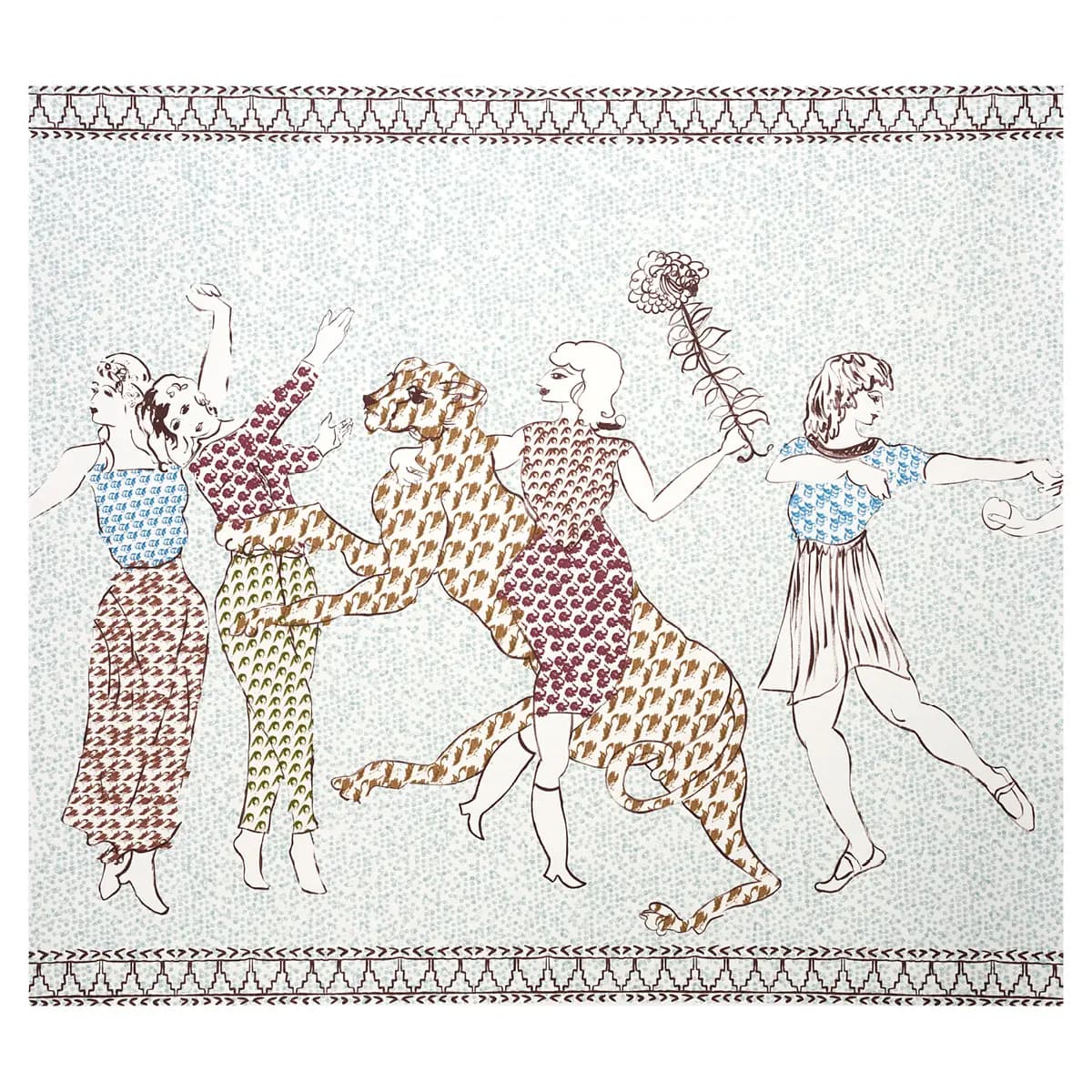 THE GOLDEN AGE PANEL SET_ CYAN MULTI
