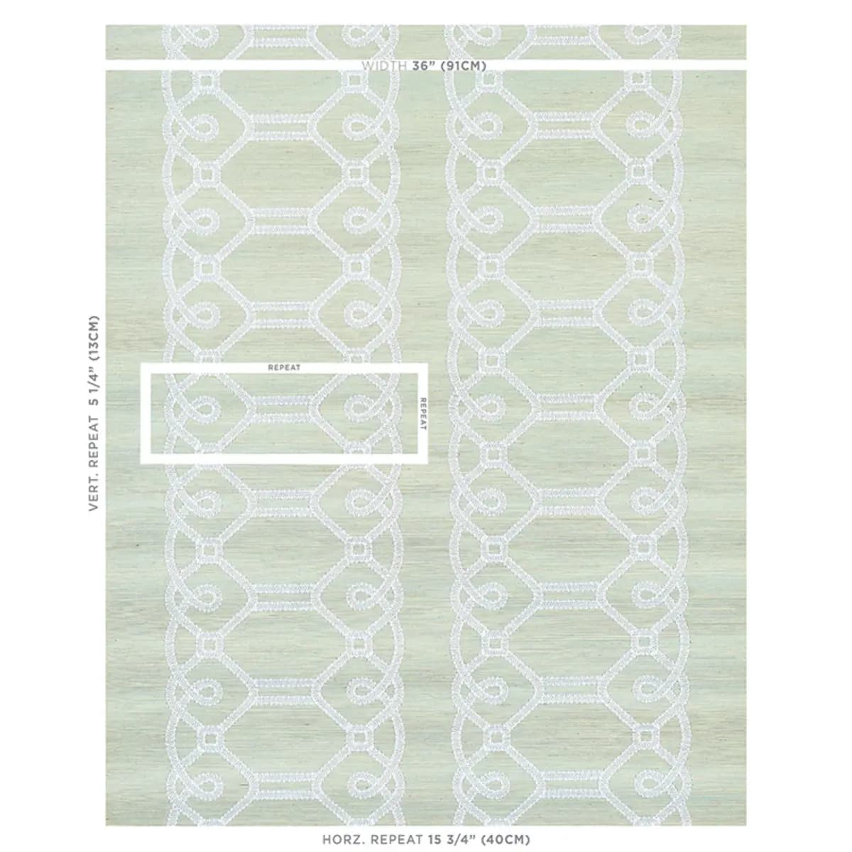 ZIZ EMBROIDERED SISAL_ MINERAL