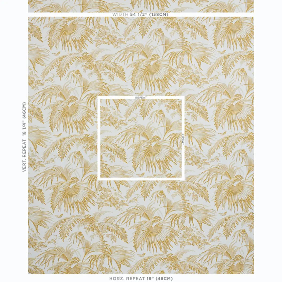 TOILE TROPIQUE_ GOLD