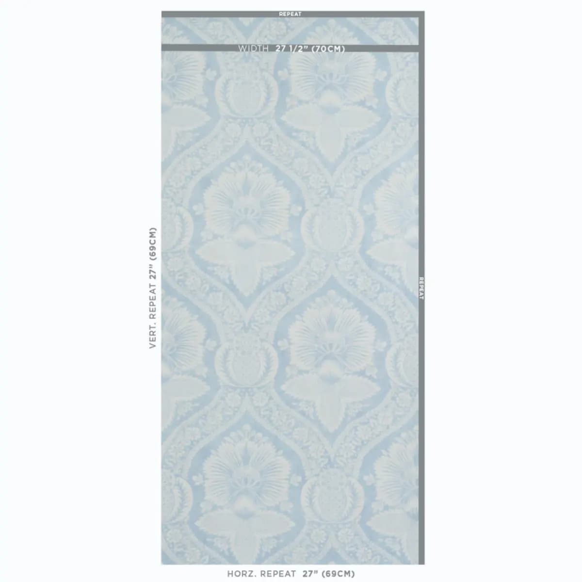 VILLANDRY DAMASK PRINT_ BLUE