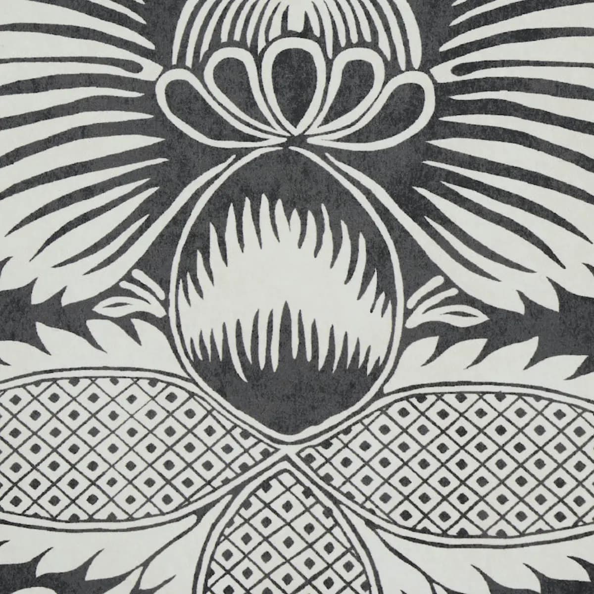 VILLANDRY DAMASK PRINT_ BLACK