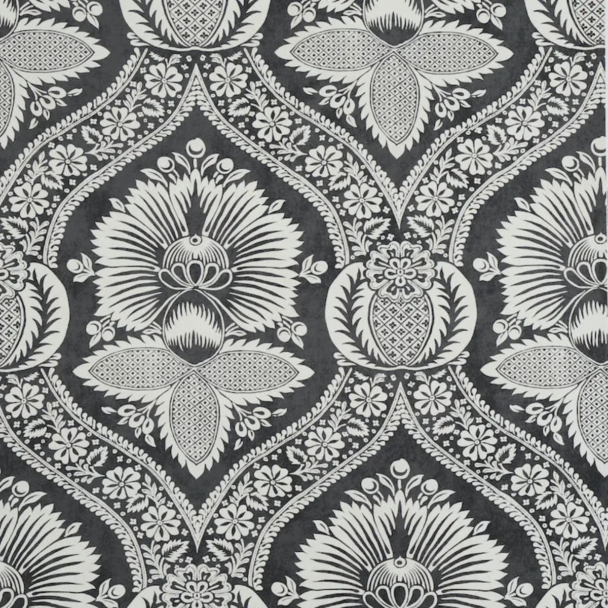 VILLANDRY DAMASK PRINT_ BLACK