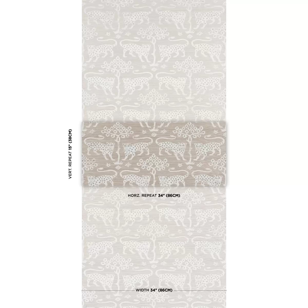WOODLAND LEOPARD SISAL_ SILVER