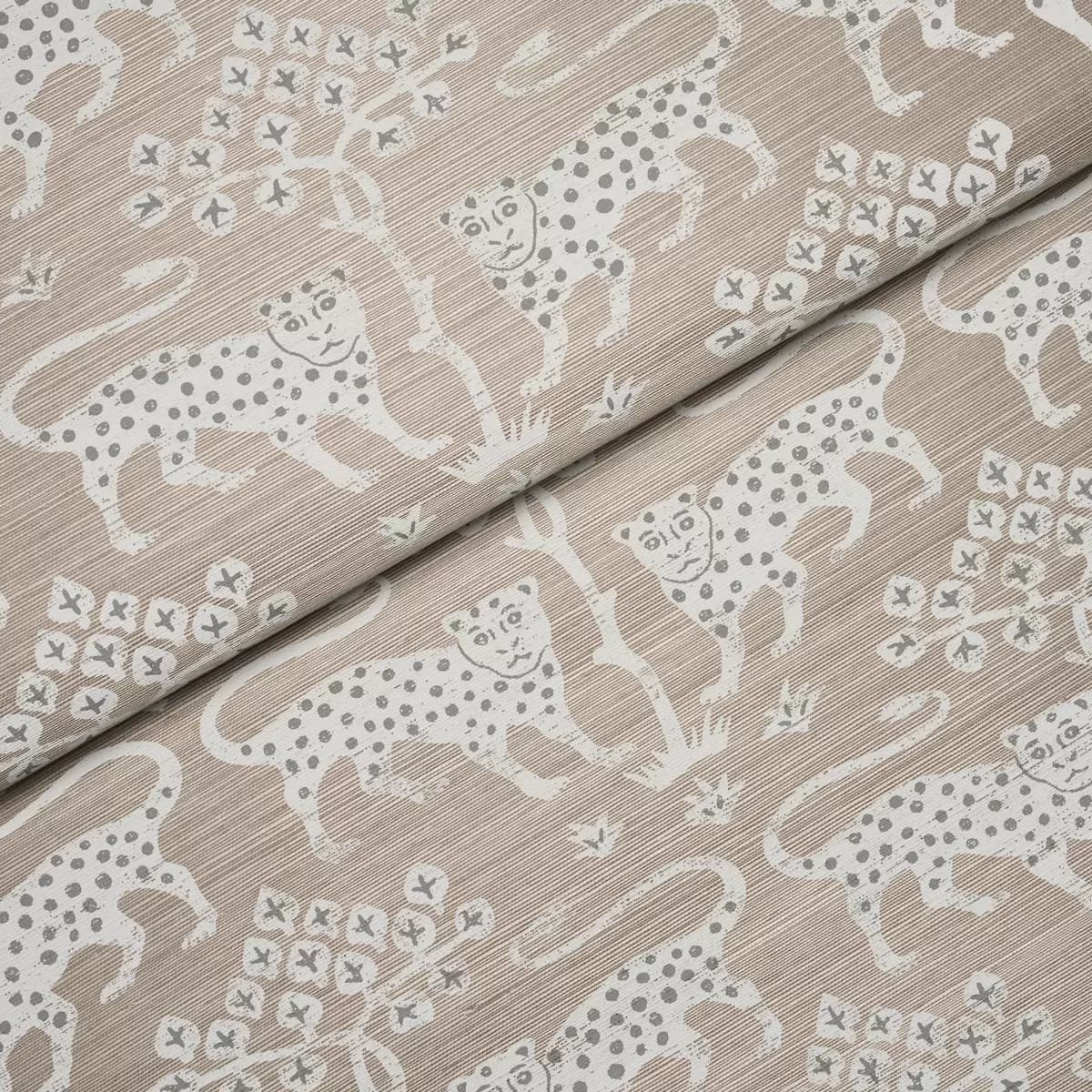 WOODLAND LEOPARD SISAL_ SILVER