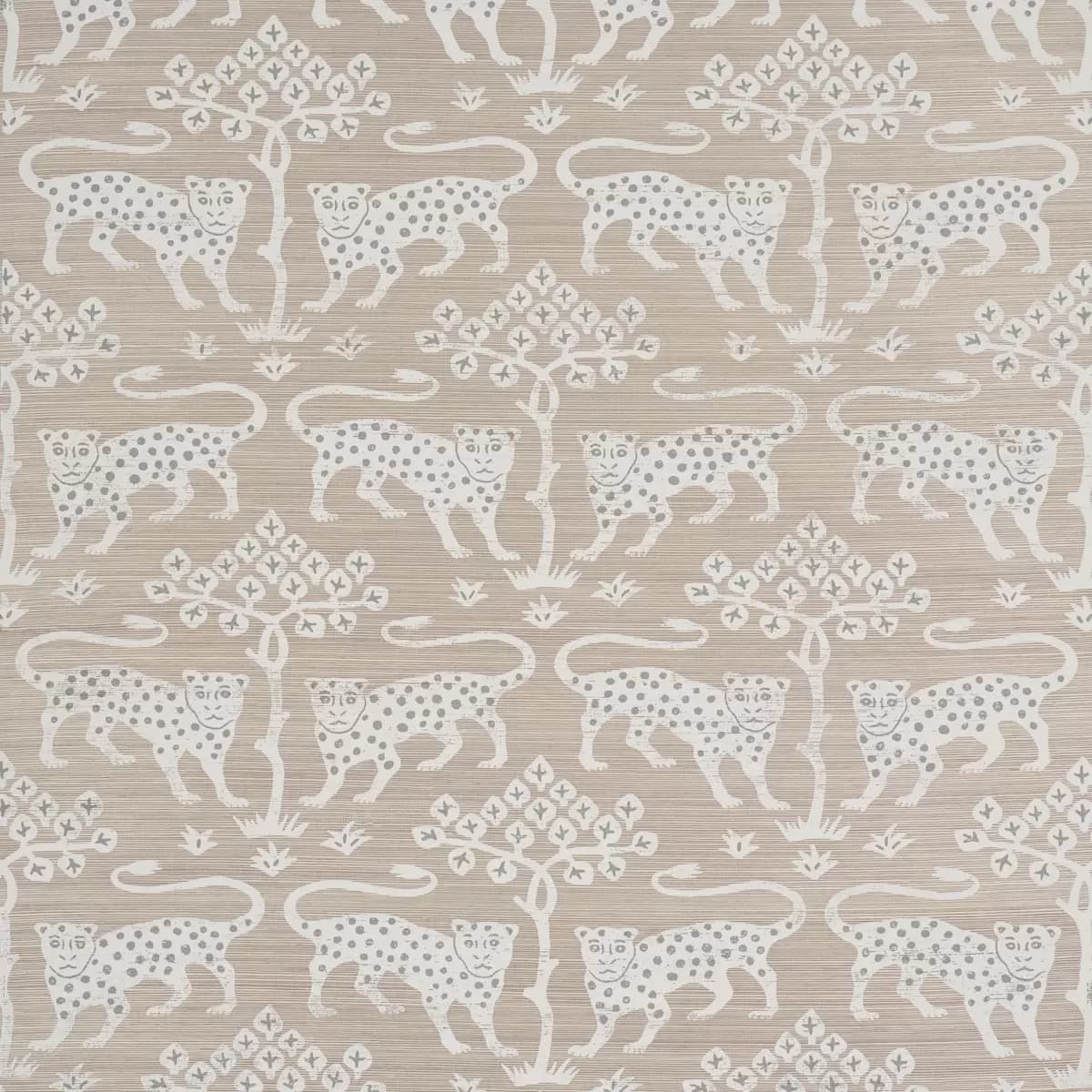 WOODLAND LEOPARD SISAL_ SILVER