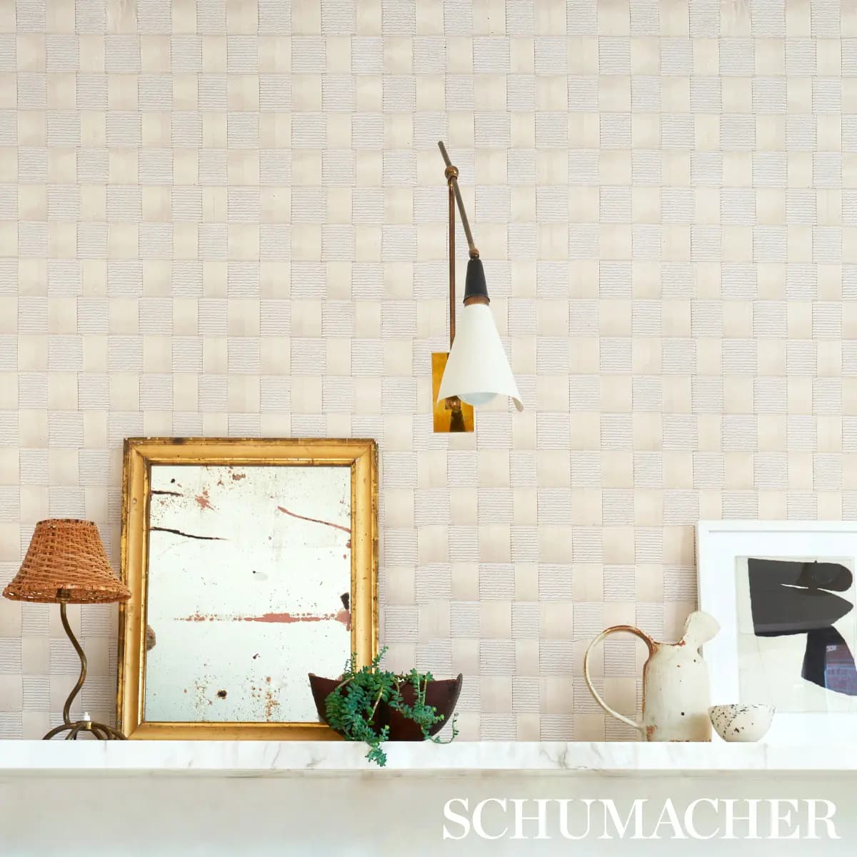 TEXTURED CHECK_ WHITE