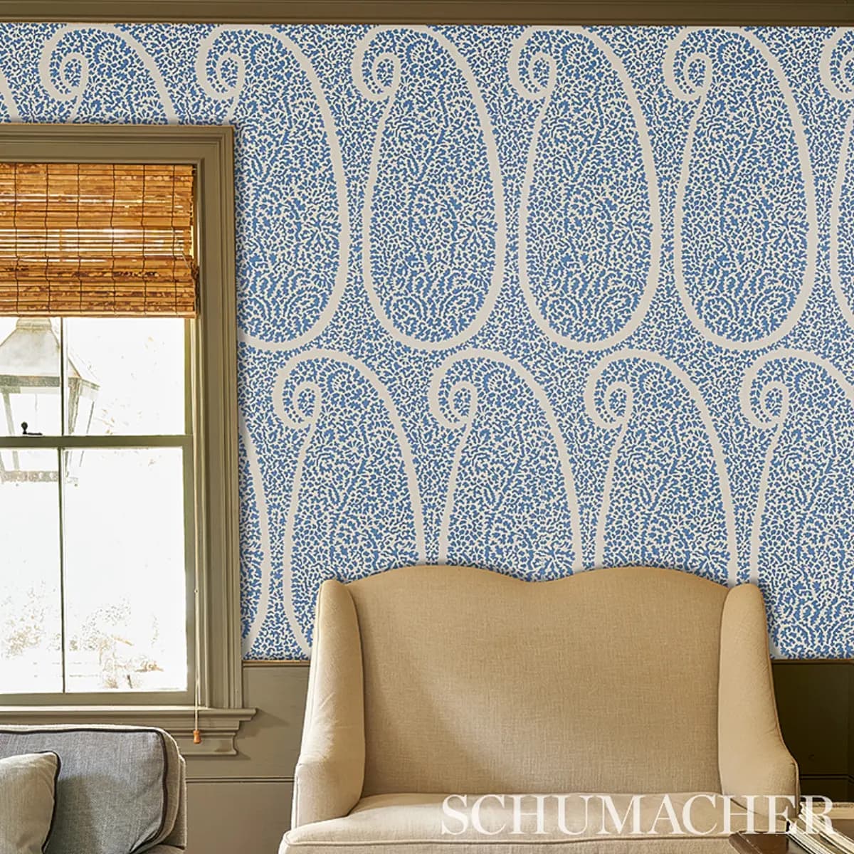 AMBALA PAISLEY SISAL_ BRIGHT BLUE