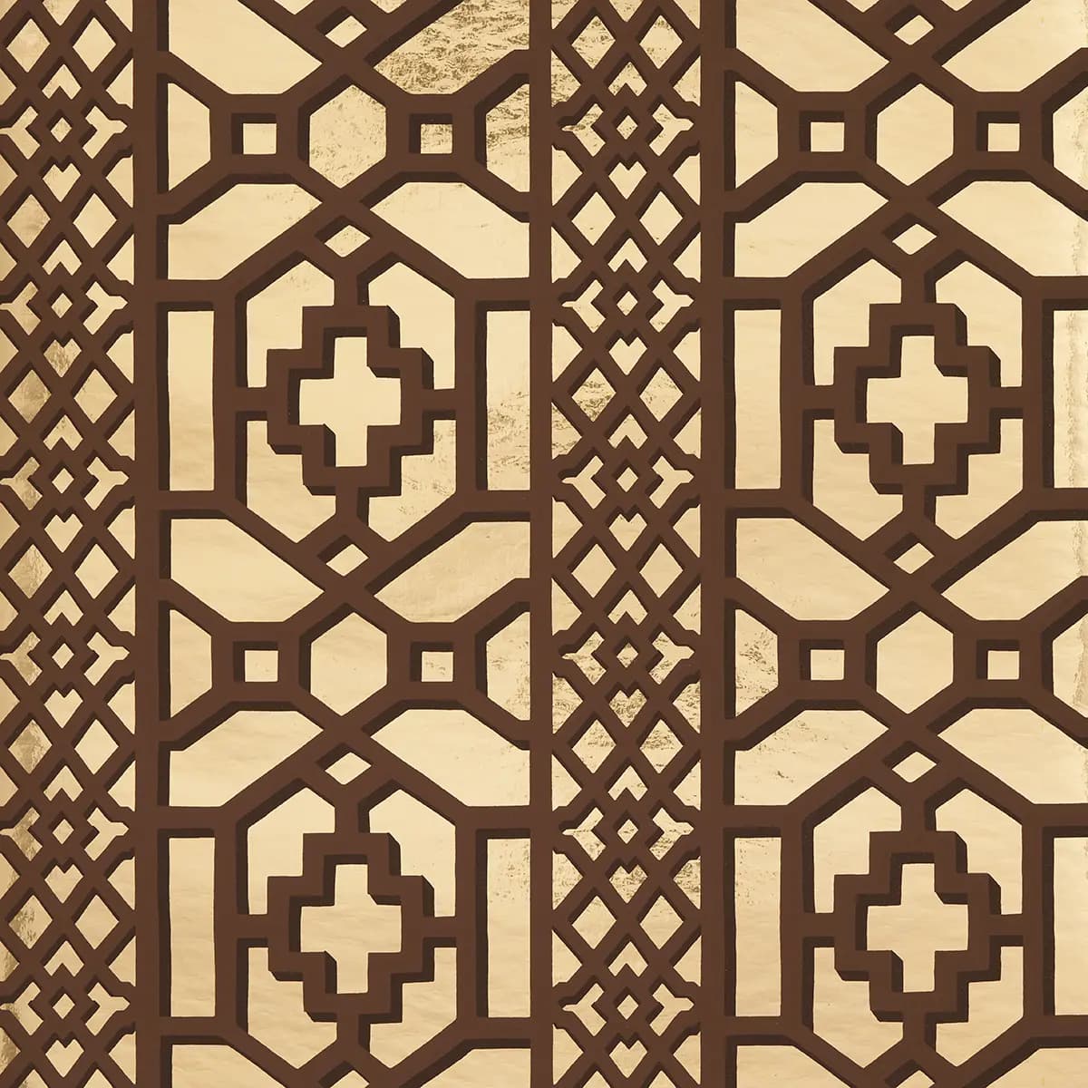 ZANZIBAR TRELLIS MYLAR_ GOLD MYLAR