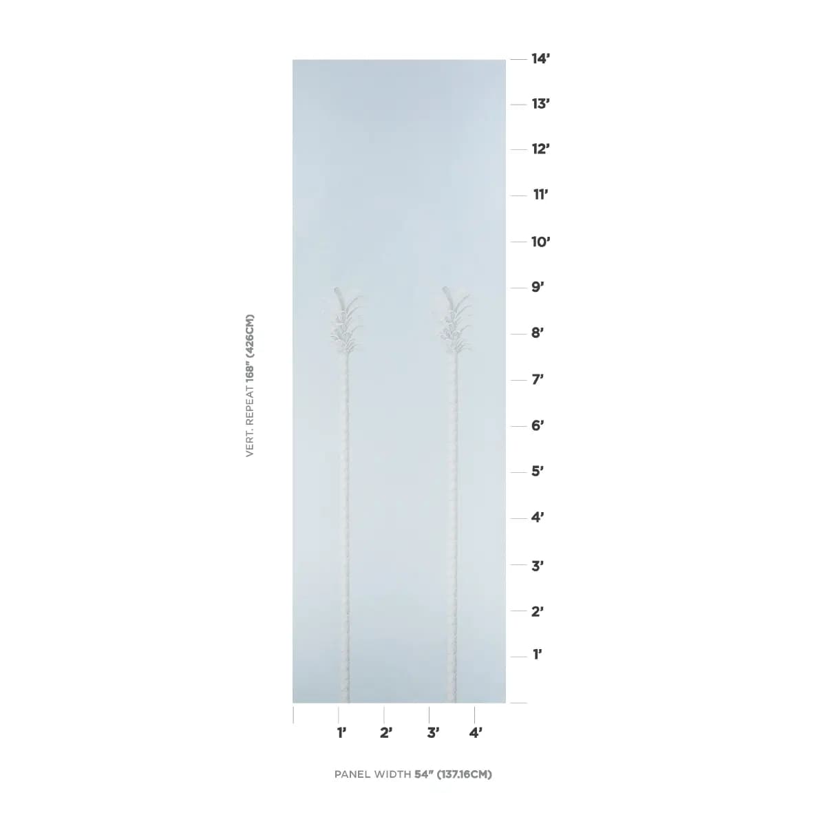 VILLA PALM PANEL_ BLUE