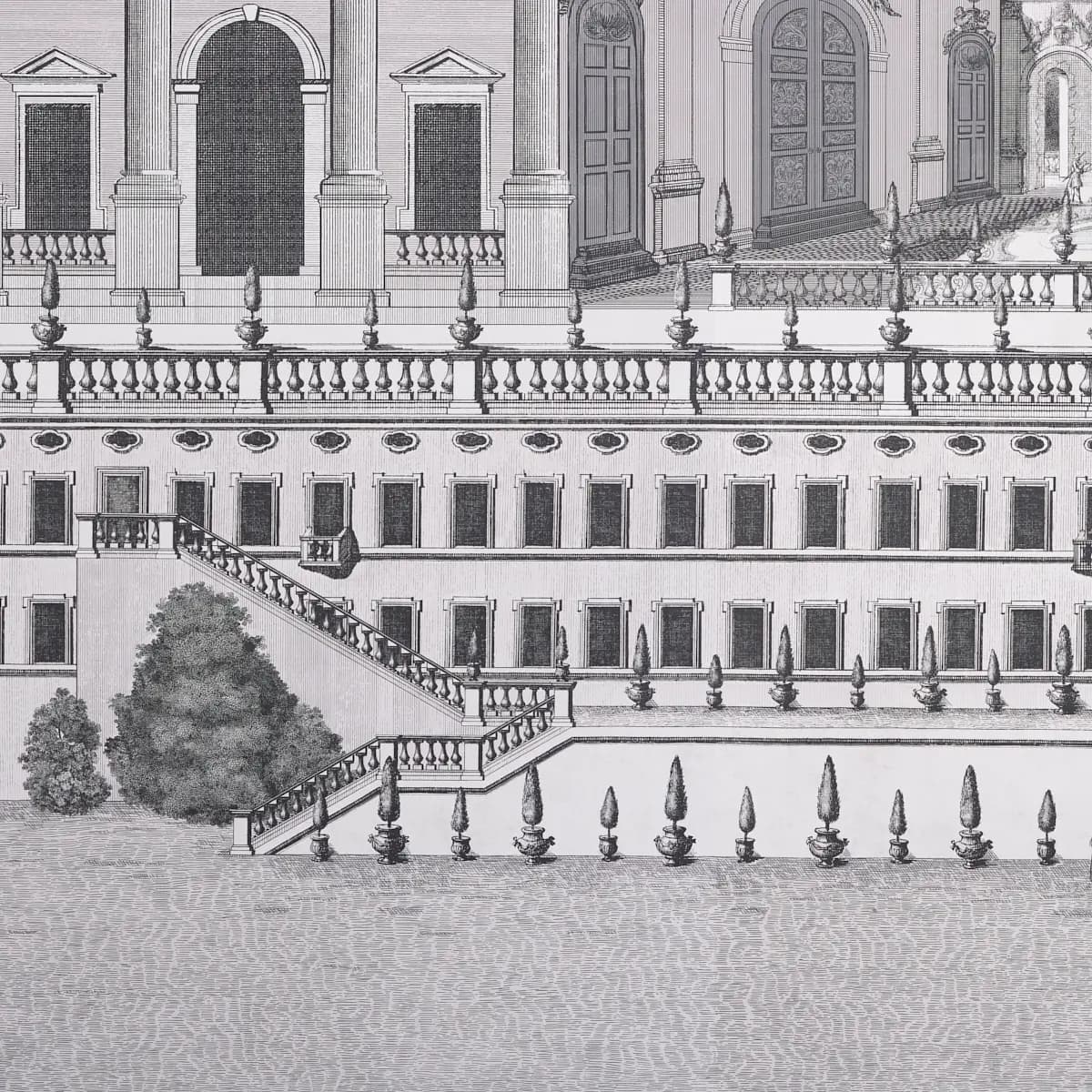 PIAZZA FIRENZE PANEL SET_ GRISAILLE