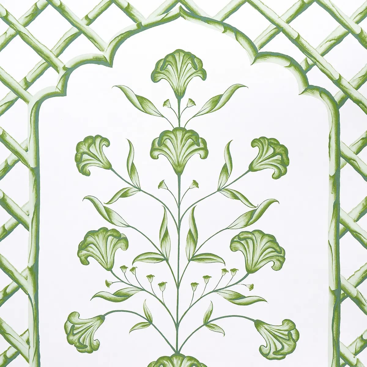 BAMBOO TRELLIS PANEL A_ GREEN